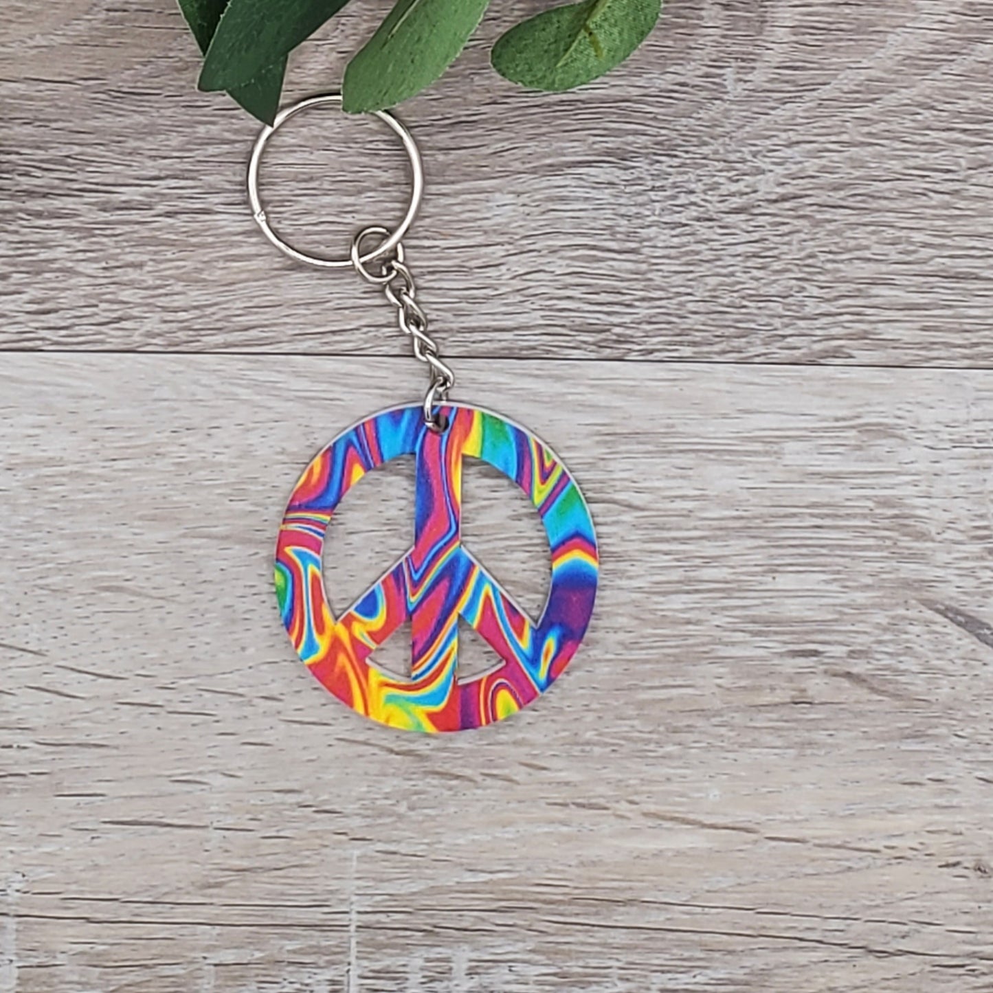 Peace Keychain