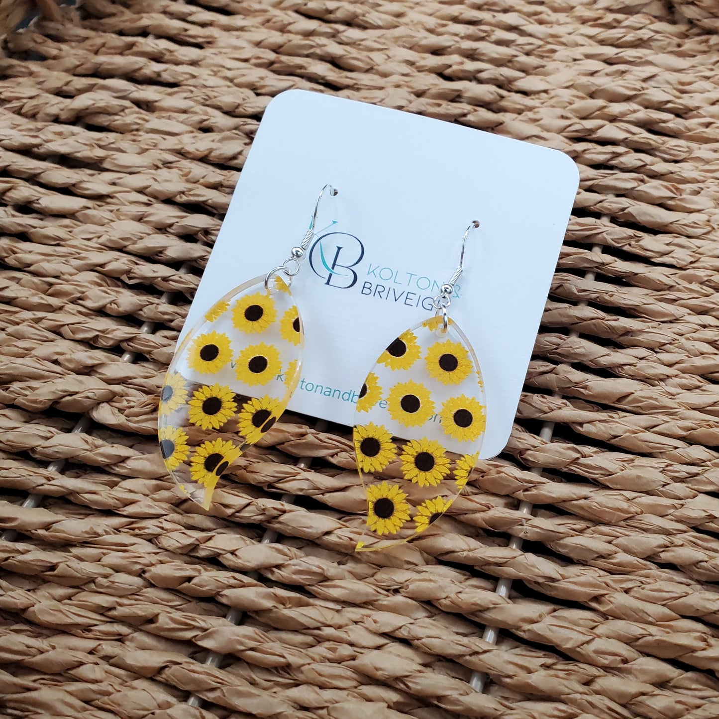 Sunflower Petal Earrings