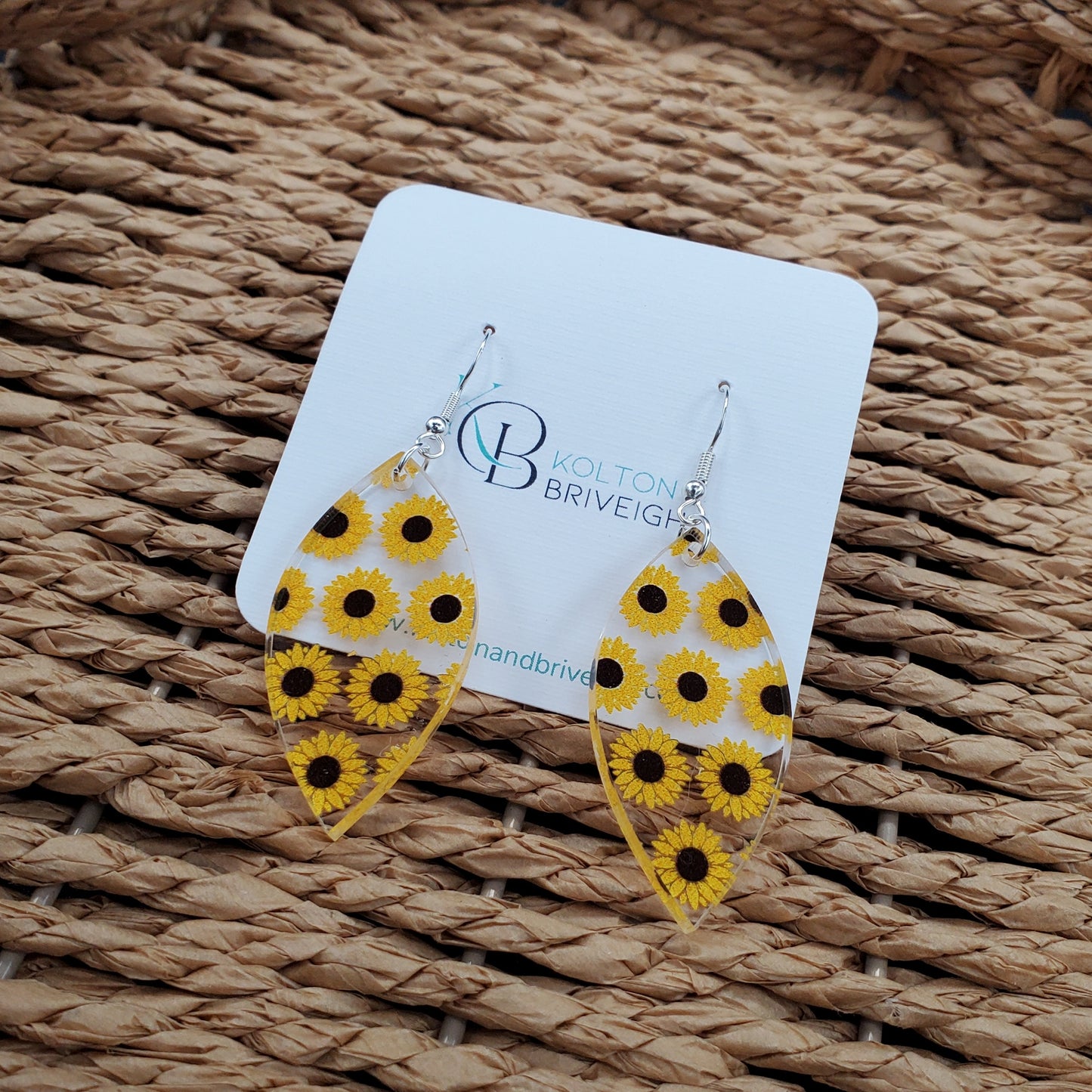 Sunflower Marquis Earrings