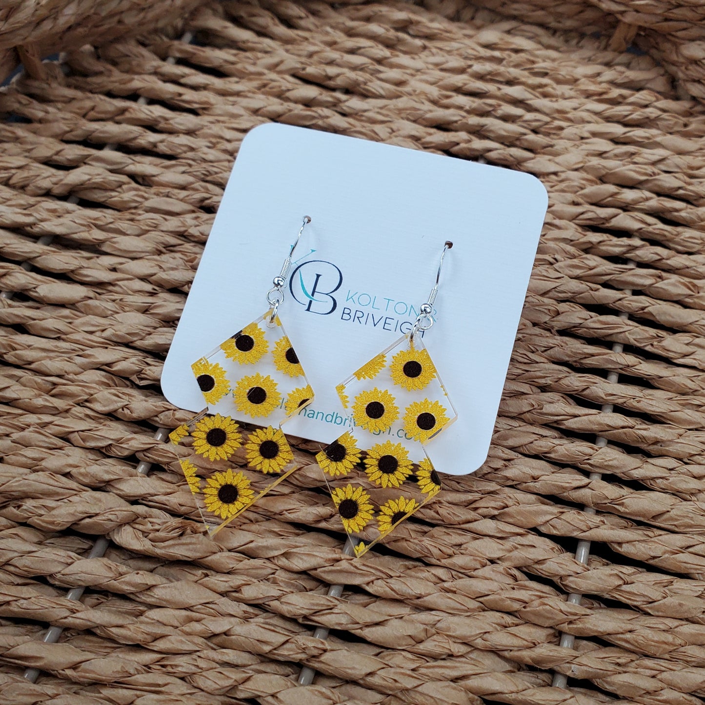 Sunflower Double Kite Earrings