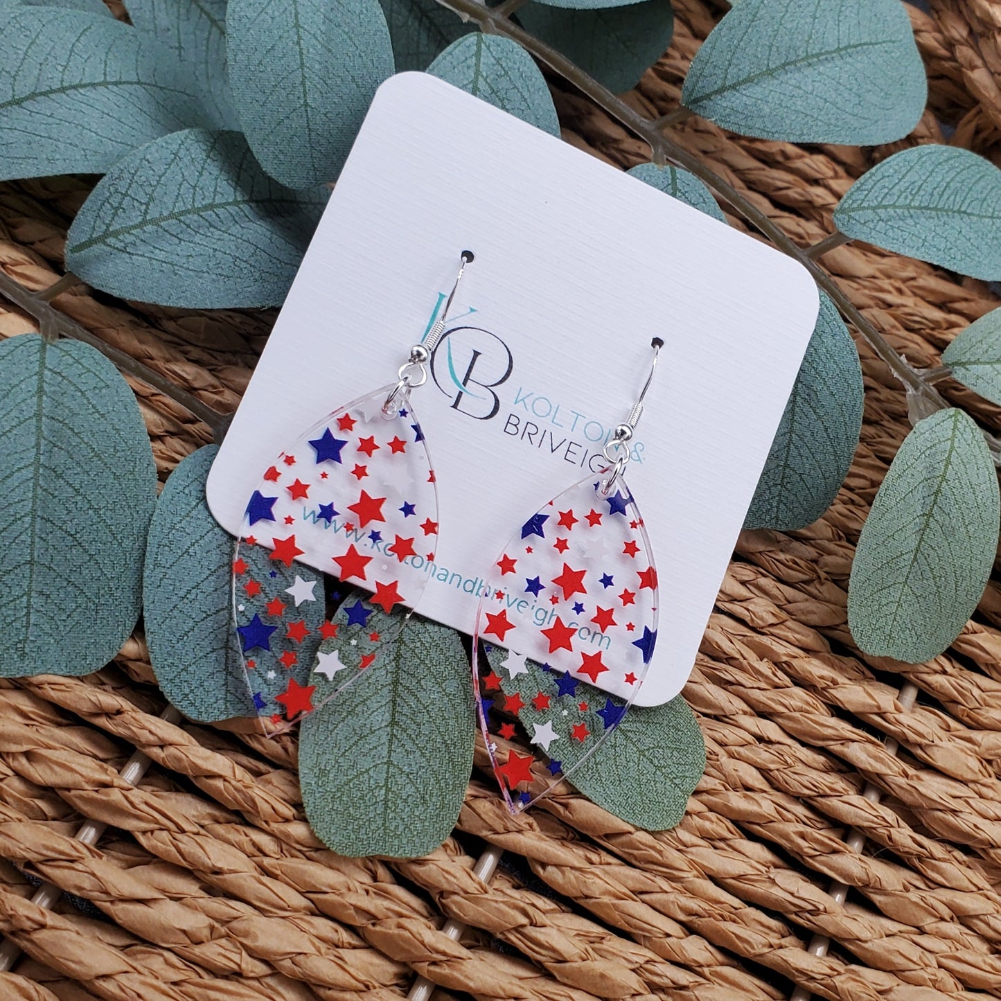 Star Confetti Marquis Earrings