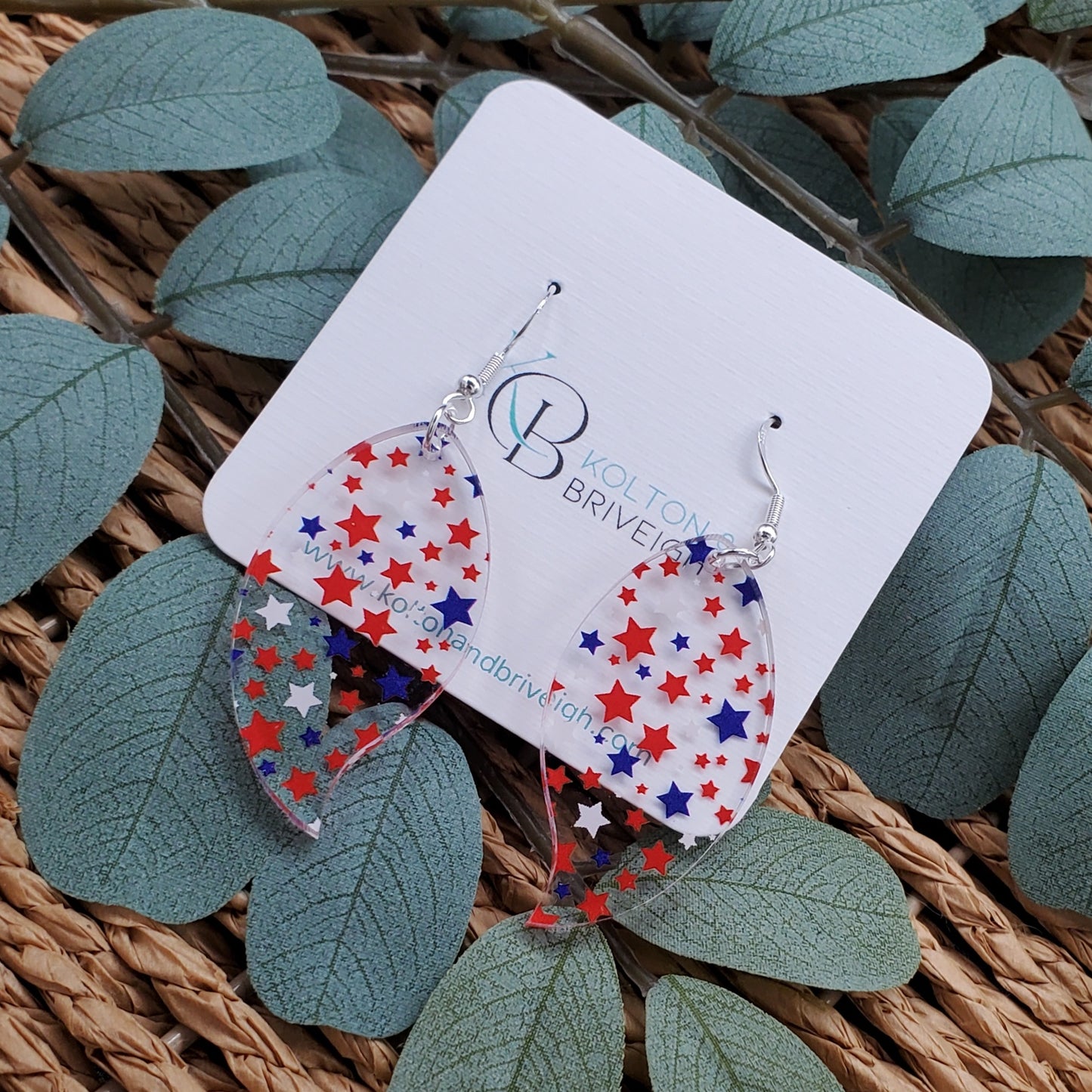 Star Confetti Petal Earrings