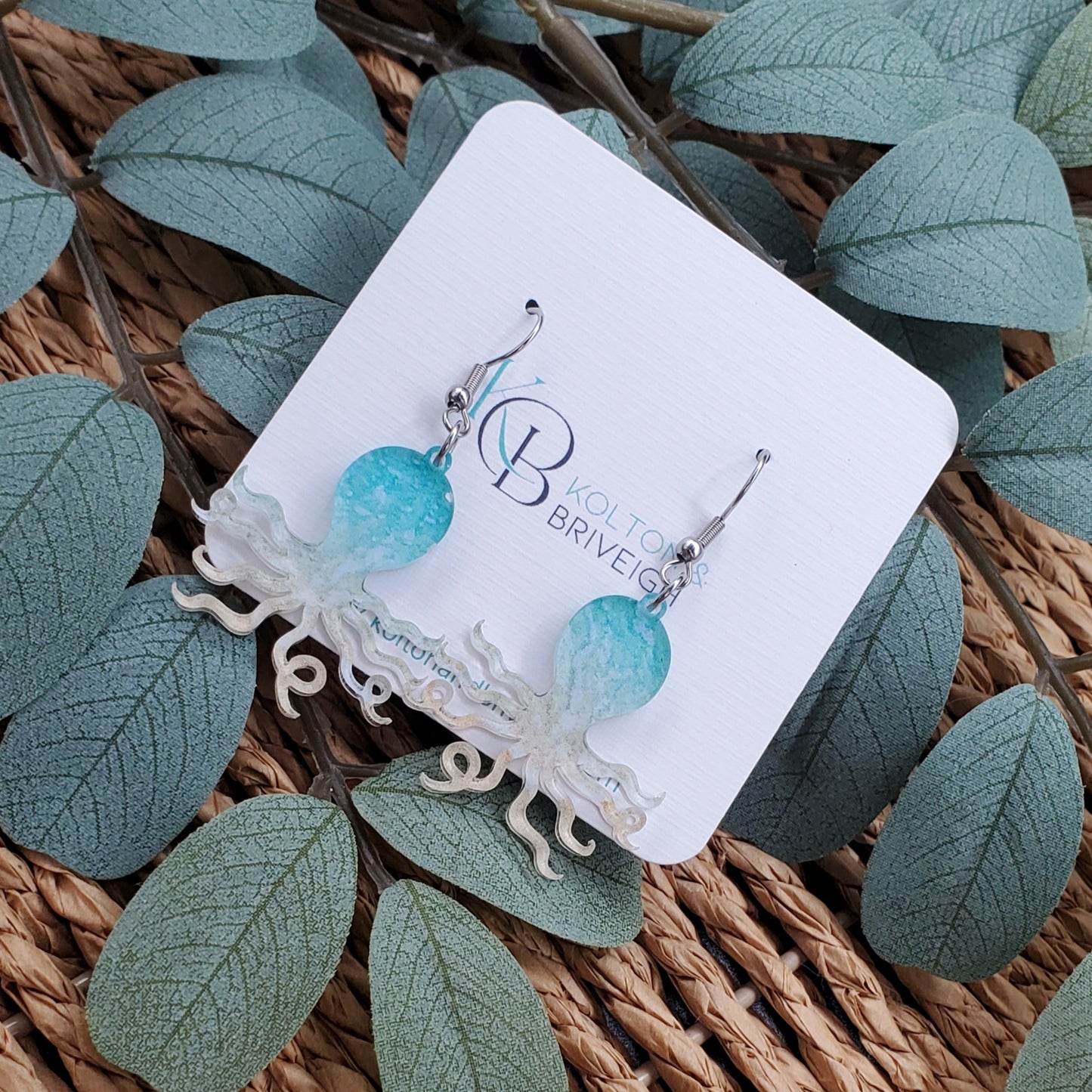 Beachy Octopus Earrings