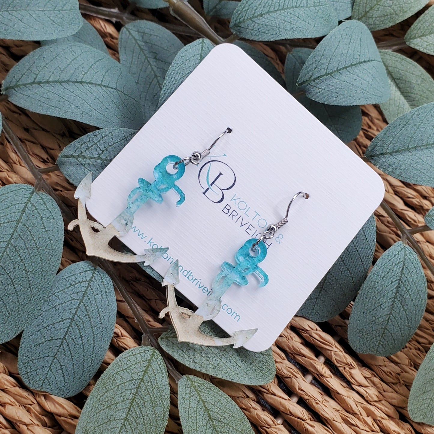 Beachy Anchor Earrings