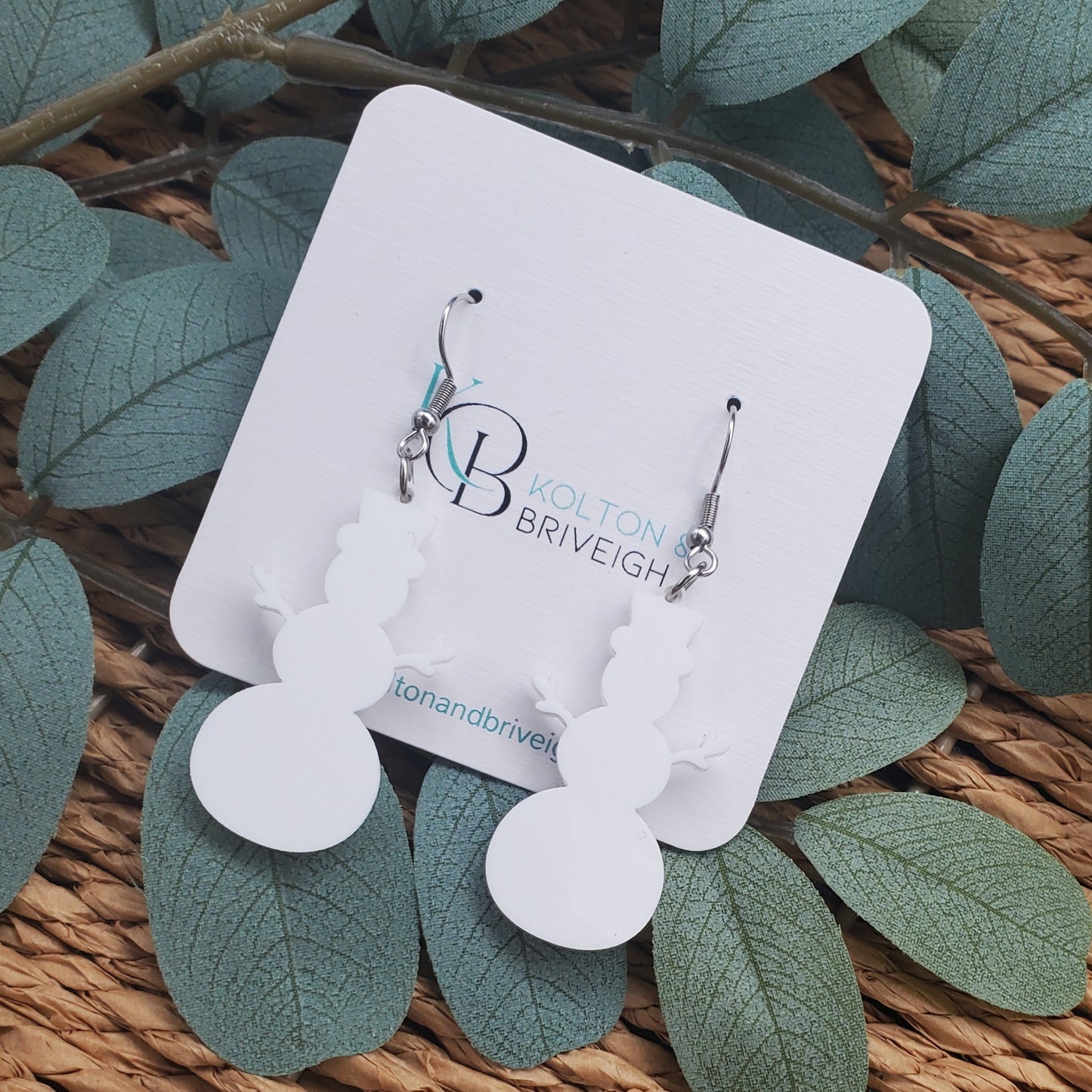 Snowman Earrings