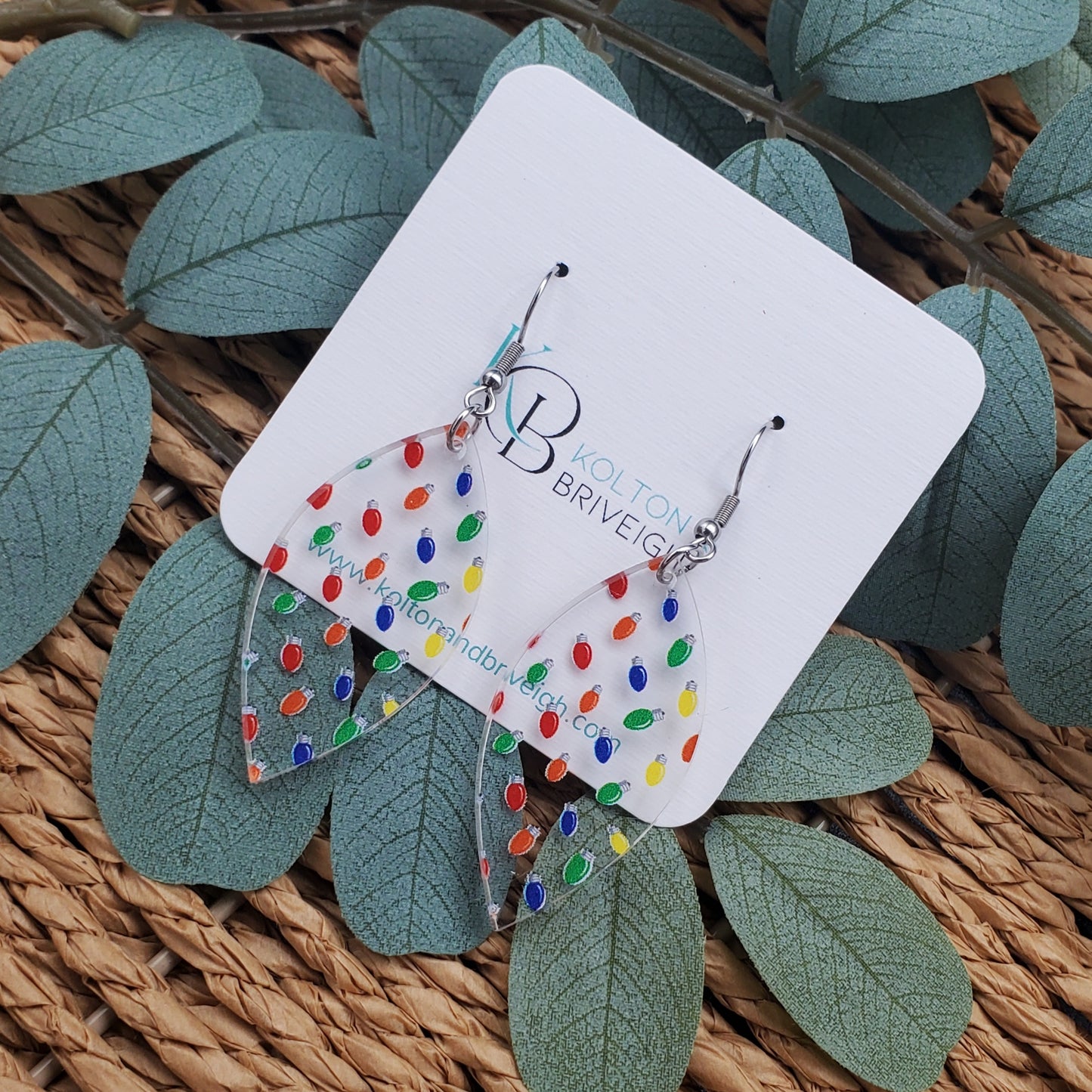 Christmas Lights Marquis Earrings