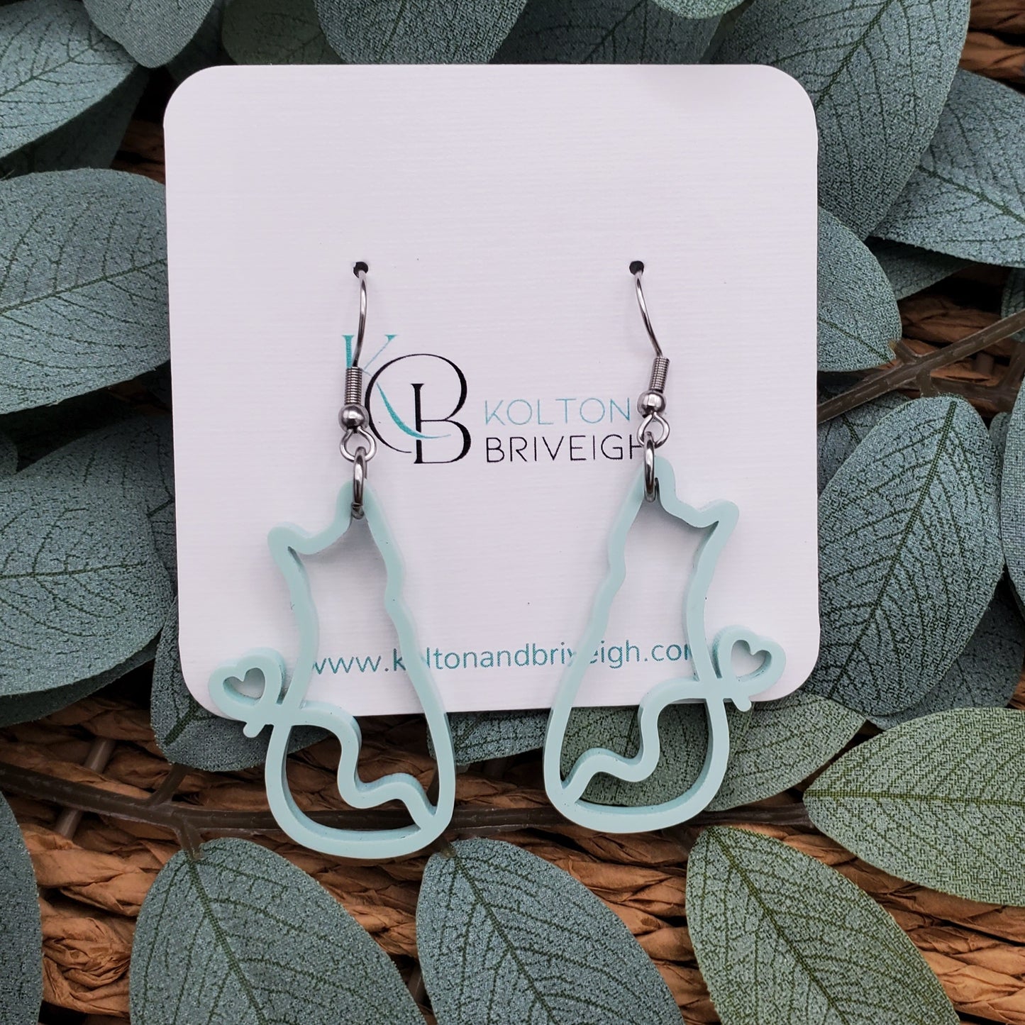 Cat Earrings Various Colors
