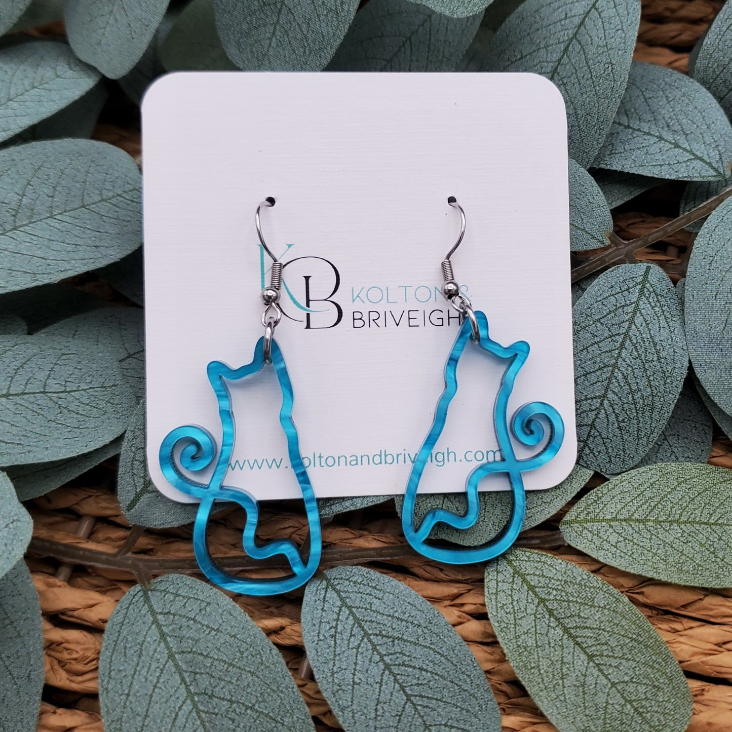 Cat Earrings Various Colors