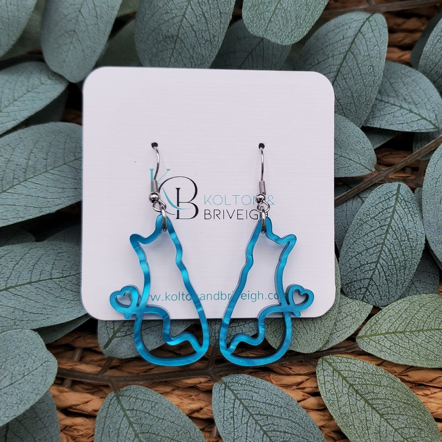Cat Earrings Various Colors