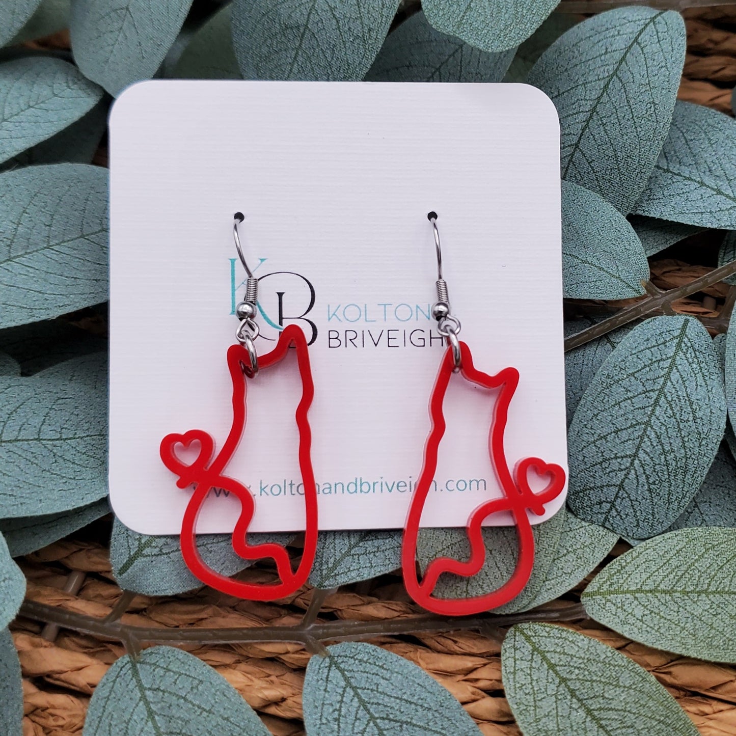 Cat Earrings Various Colors