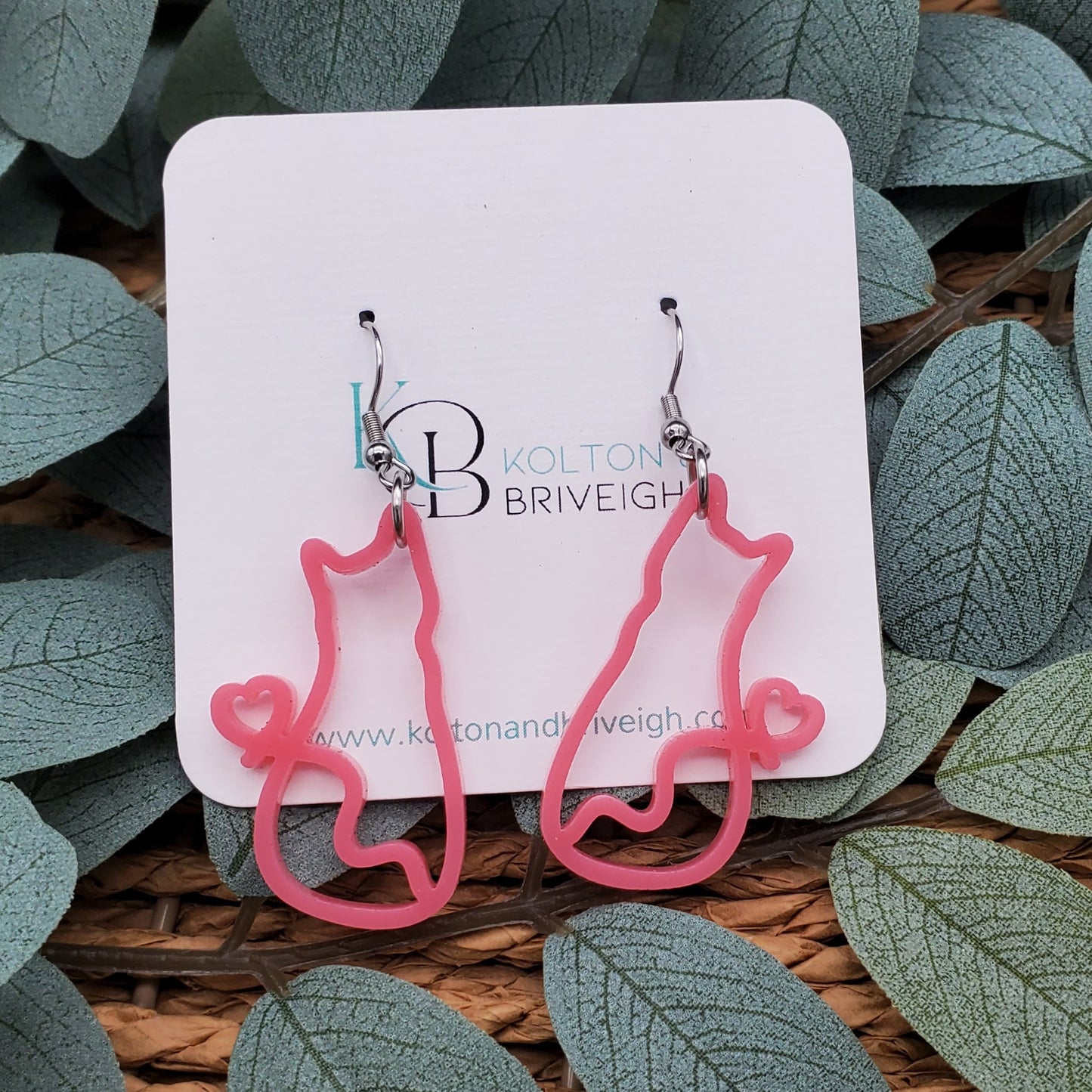 Cat Earrings Various Colors