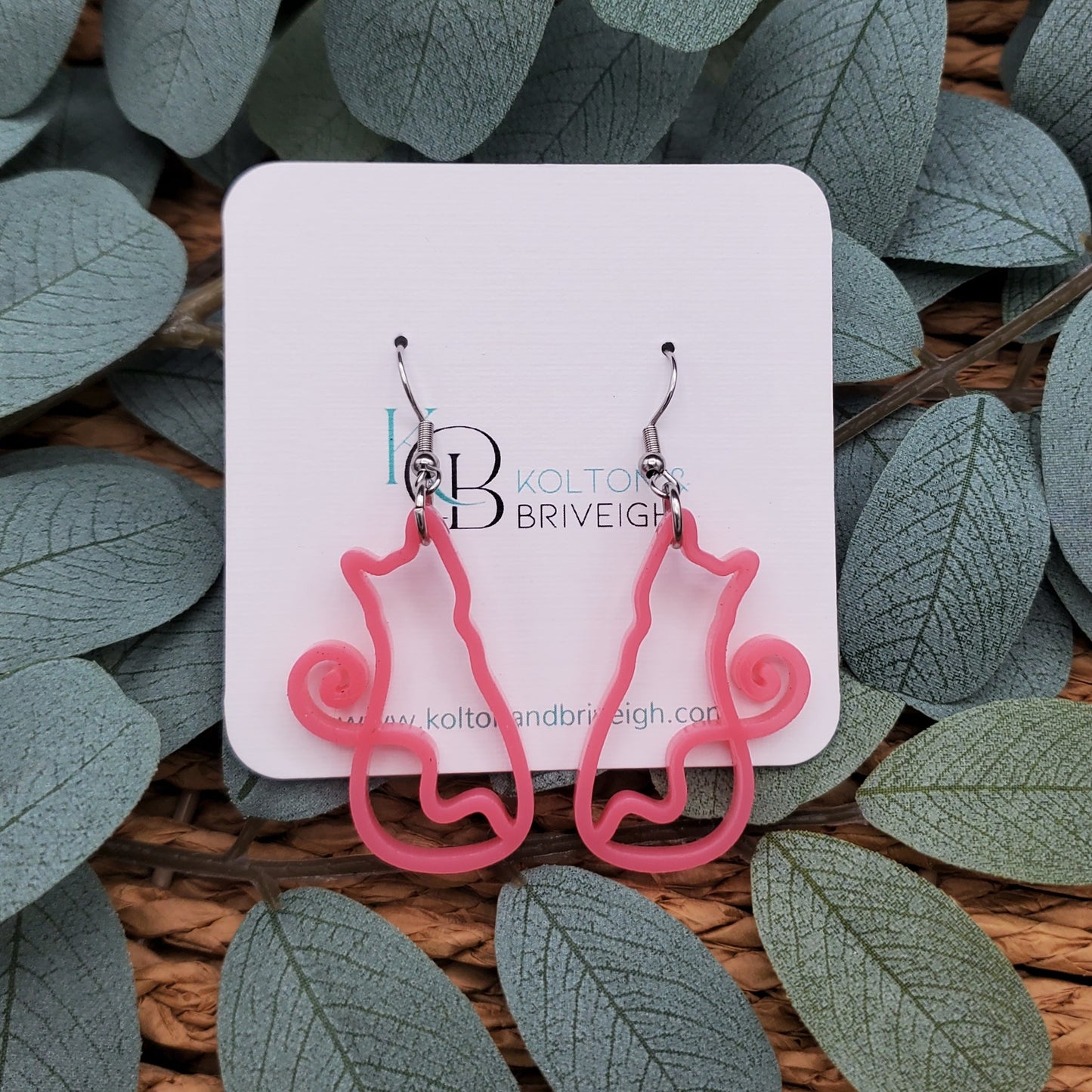 Cat Earrings Various Colors