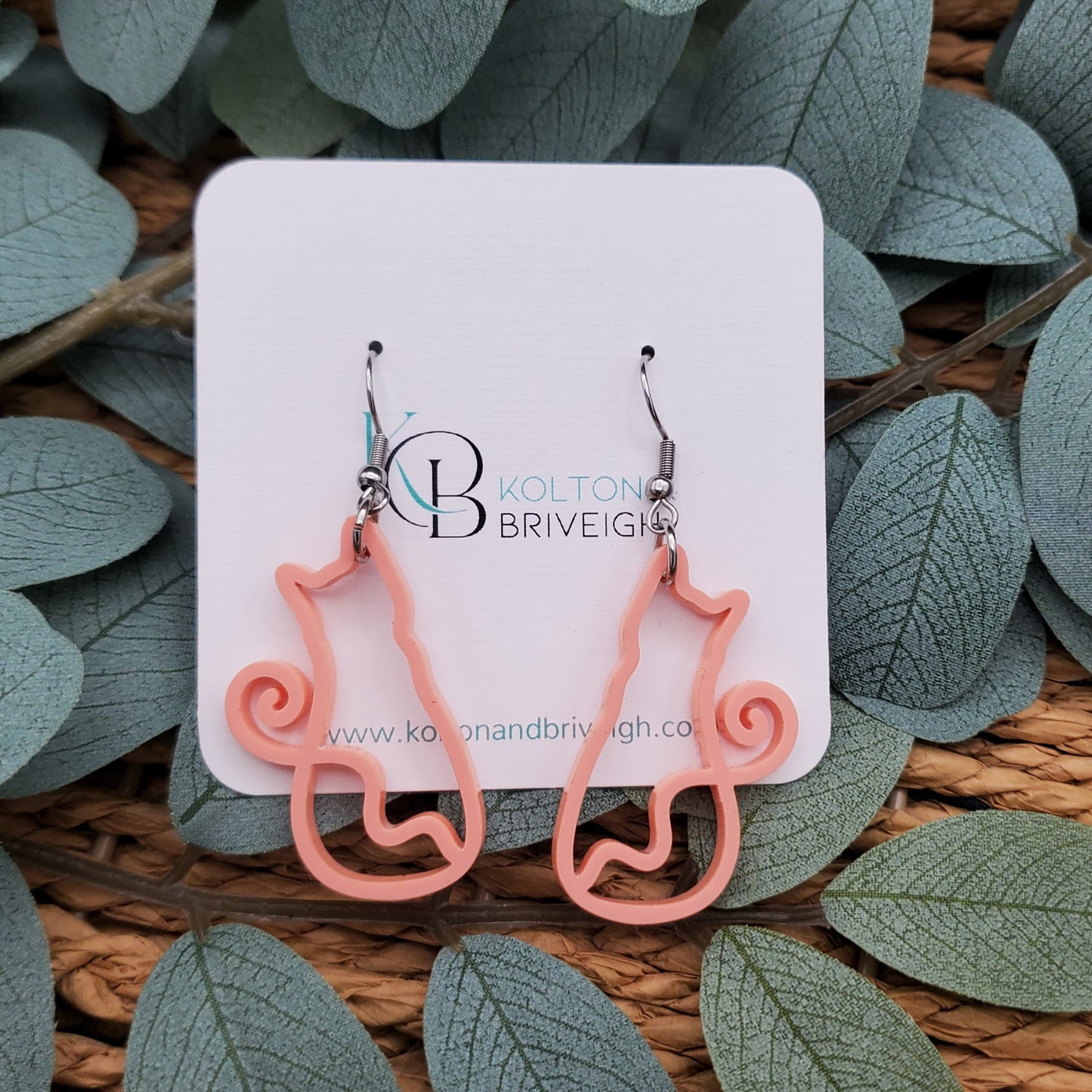 Cat Earrings Various Colors