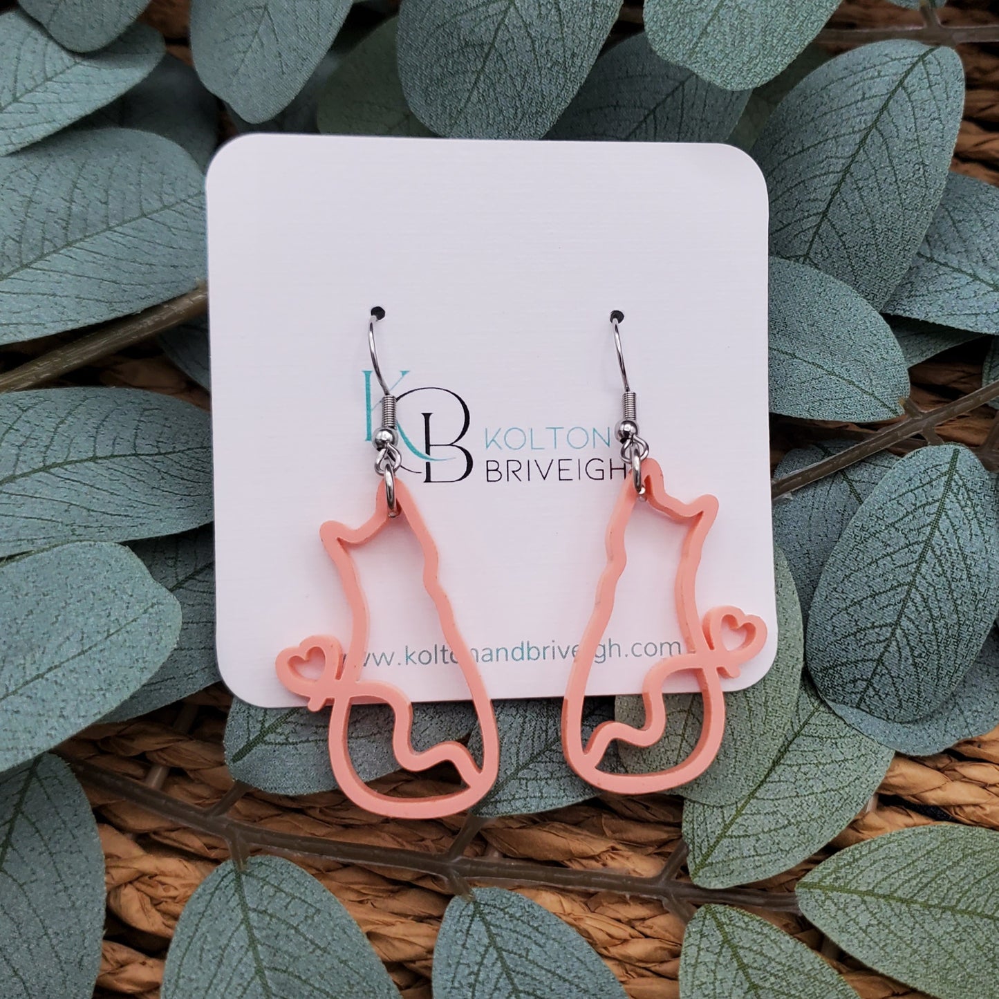 Cat Earrings Various Colors
