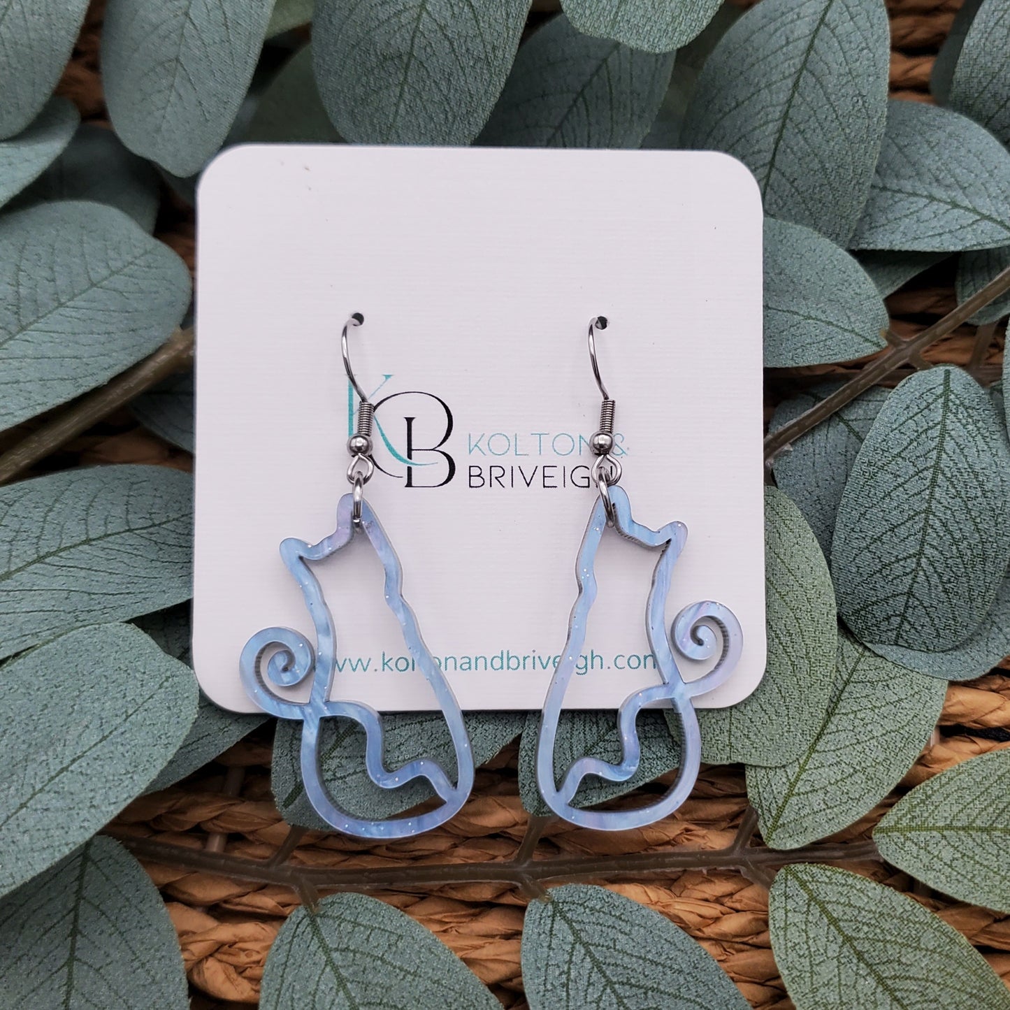 Cat Earrings Various Colors