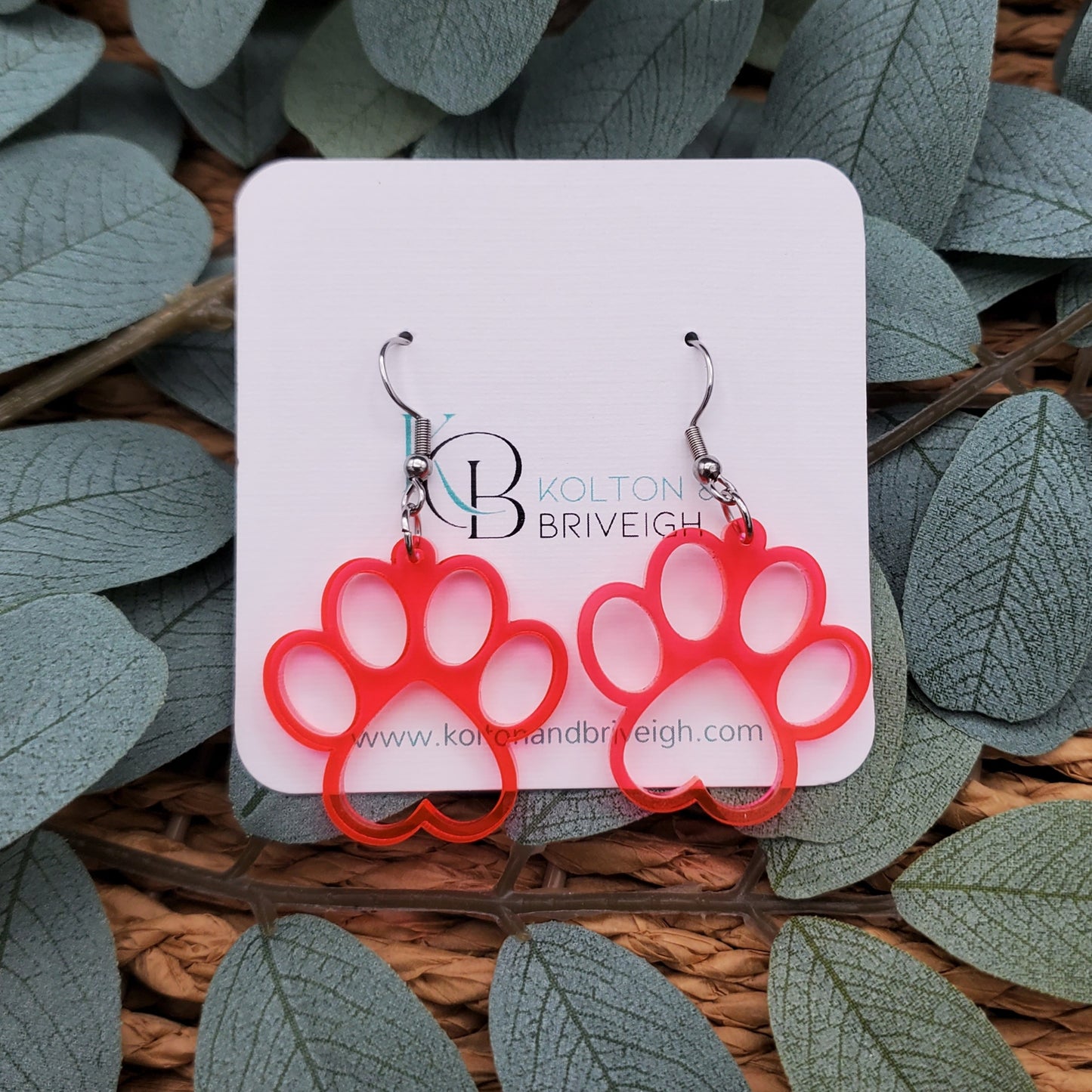 Paw Print Earrings