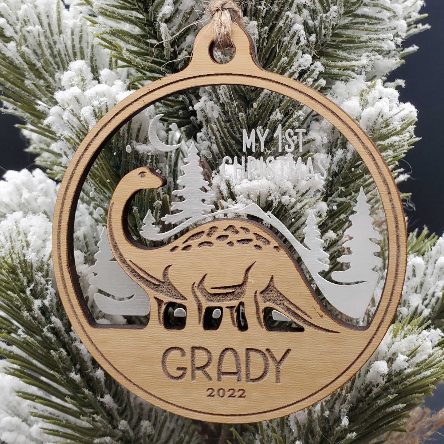 Dinosaur Christmas Ornament