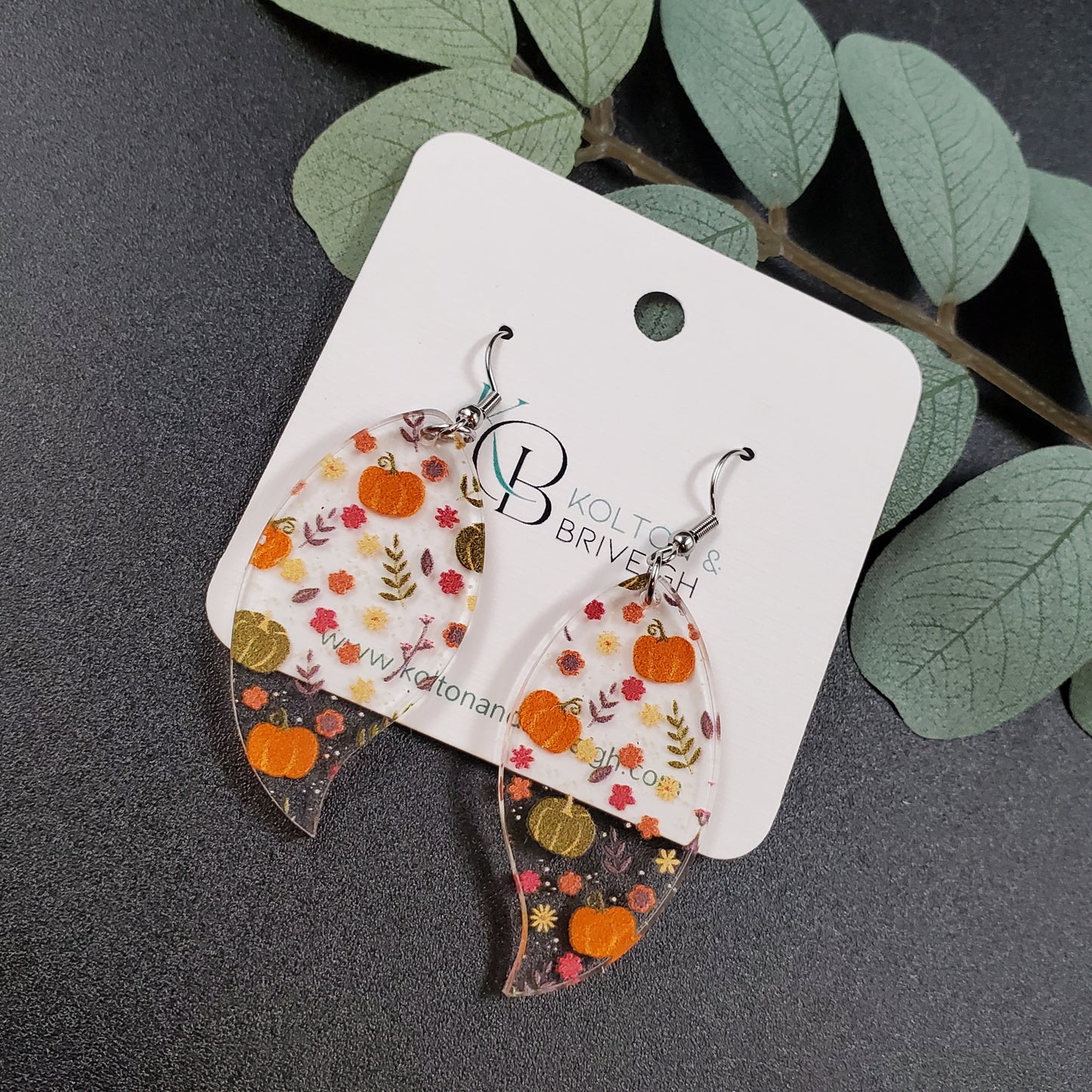 Petal Fall Foliage Earrings