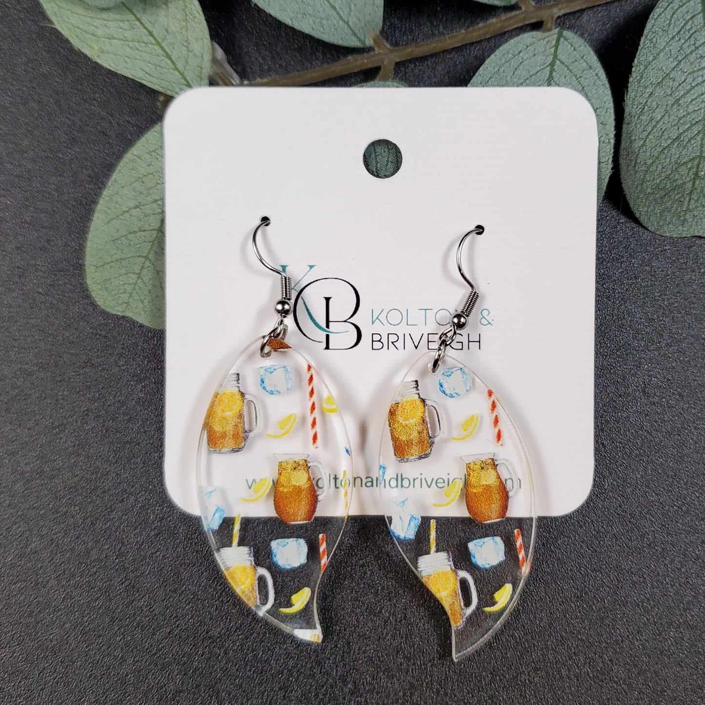 Southern Sweet Tea Petal Earrings