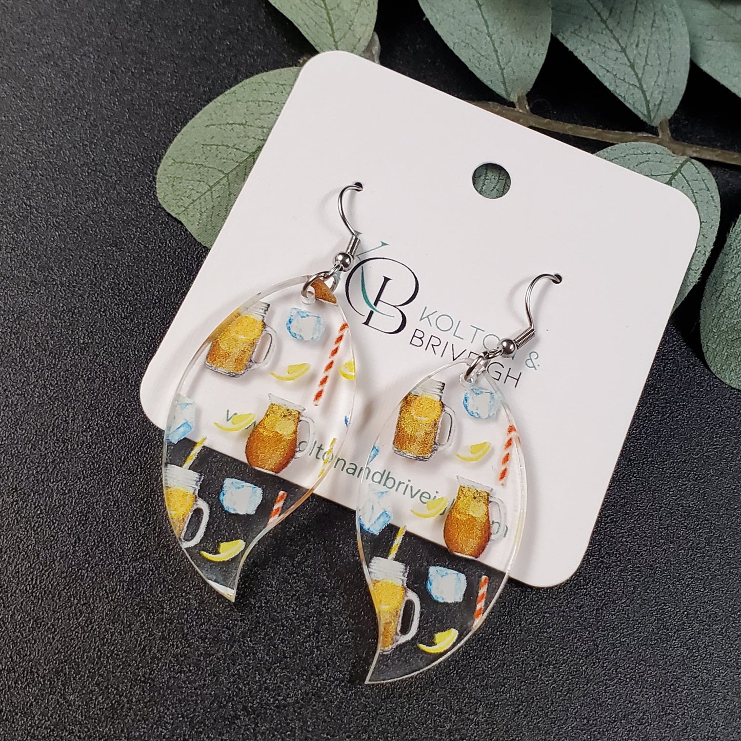 Southern Sweet Tea Petal Earrings