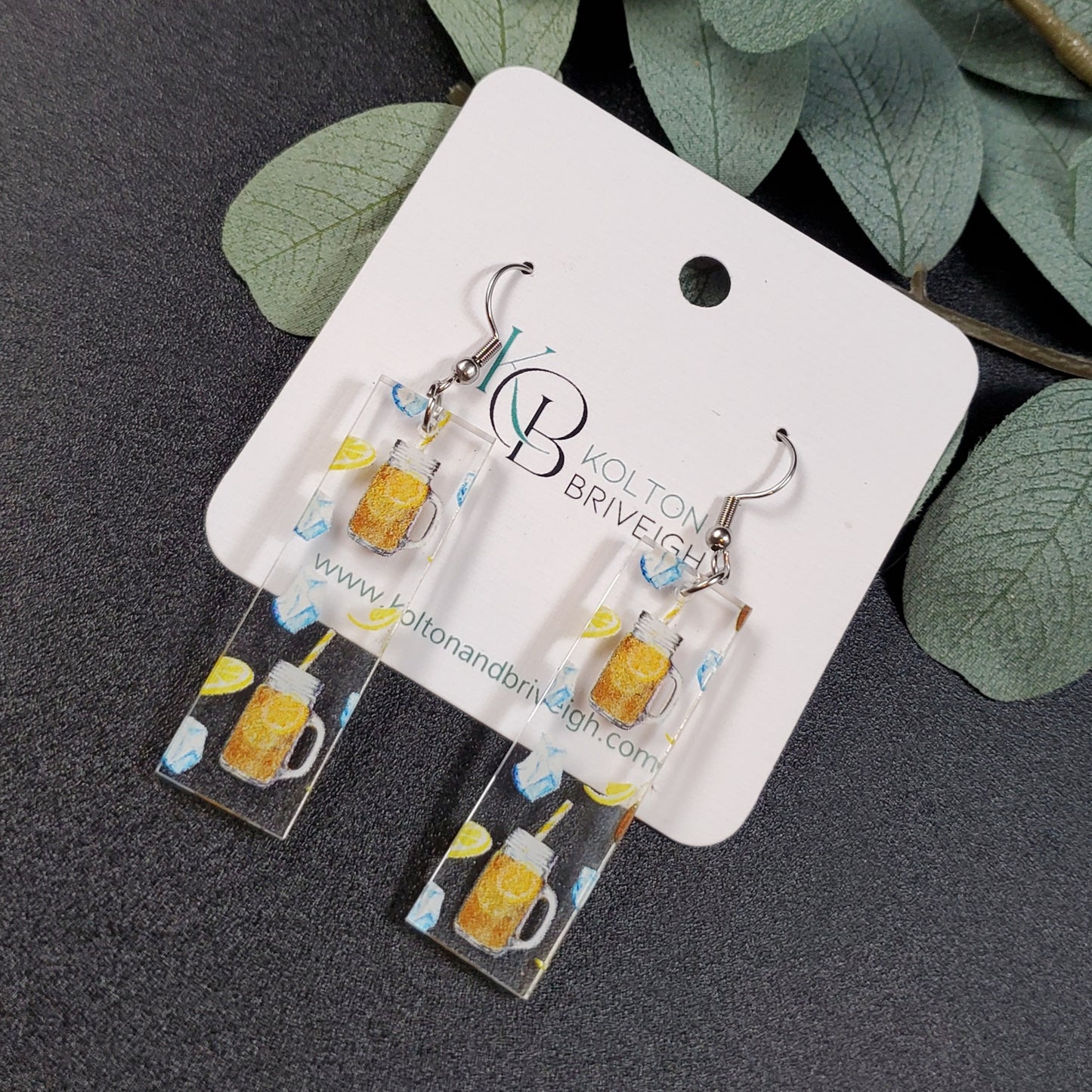 Southern Sweet Tea Bar Earrings
