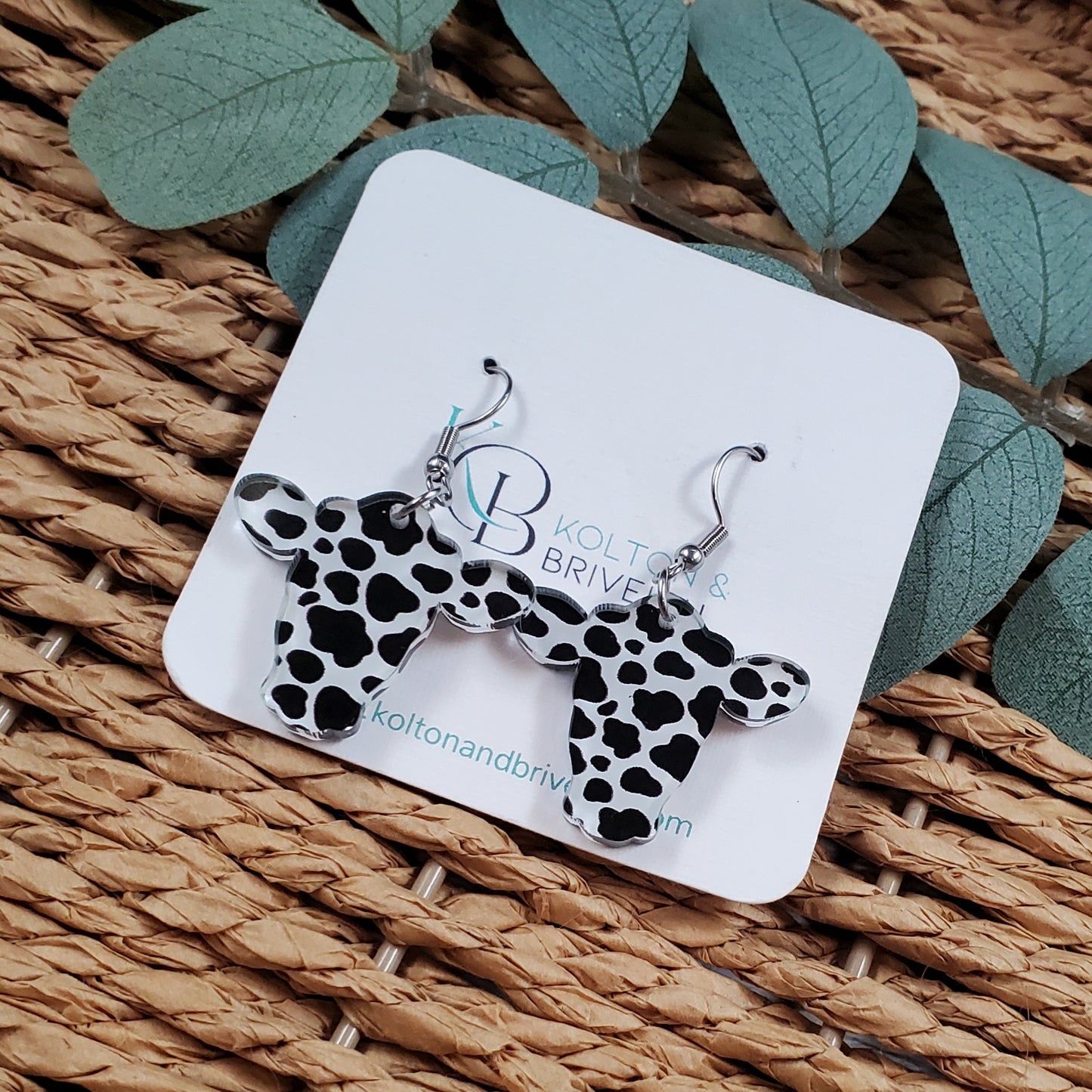 Cow Pattern Cow Earring