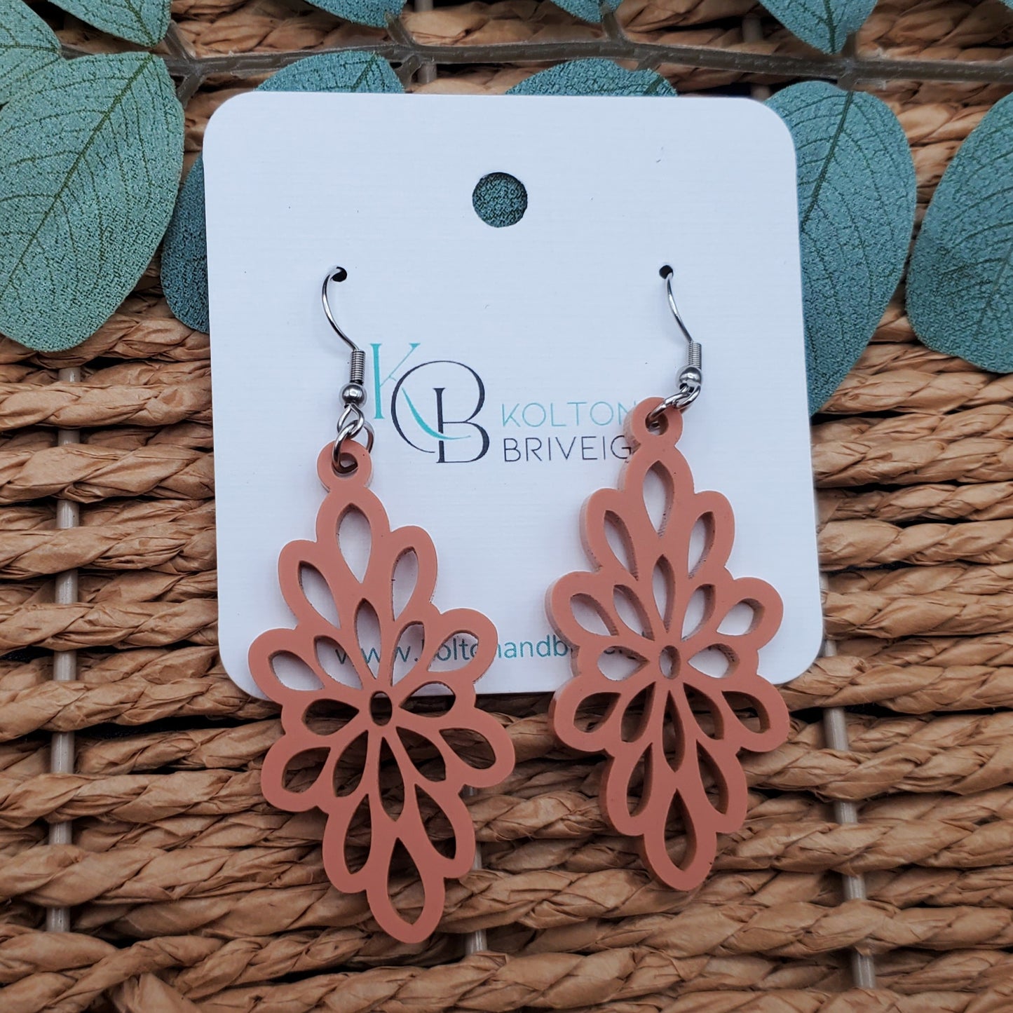 Abstract Flower Earrings