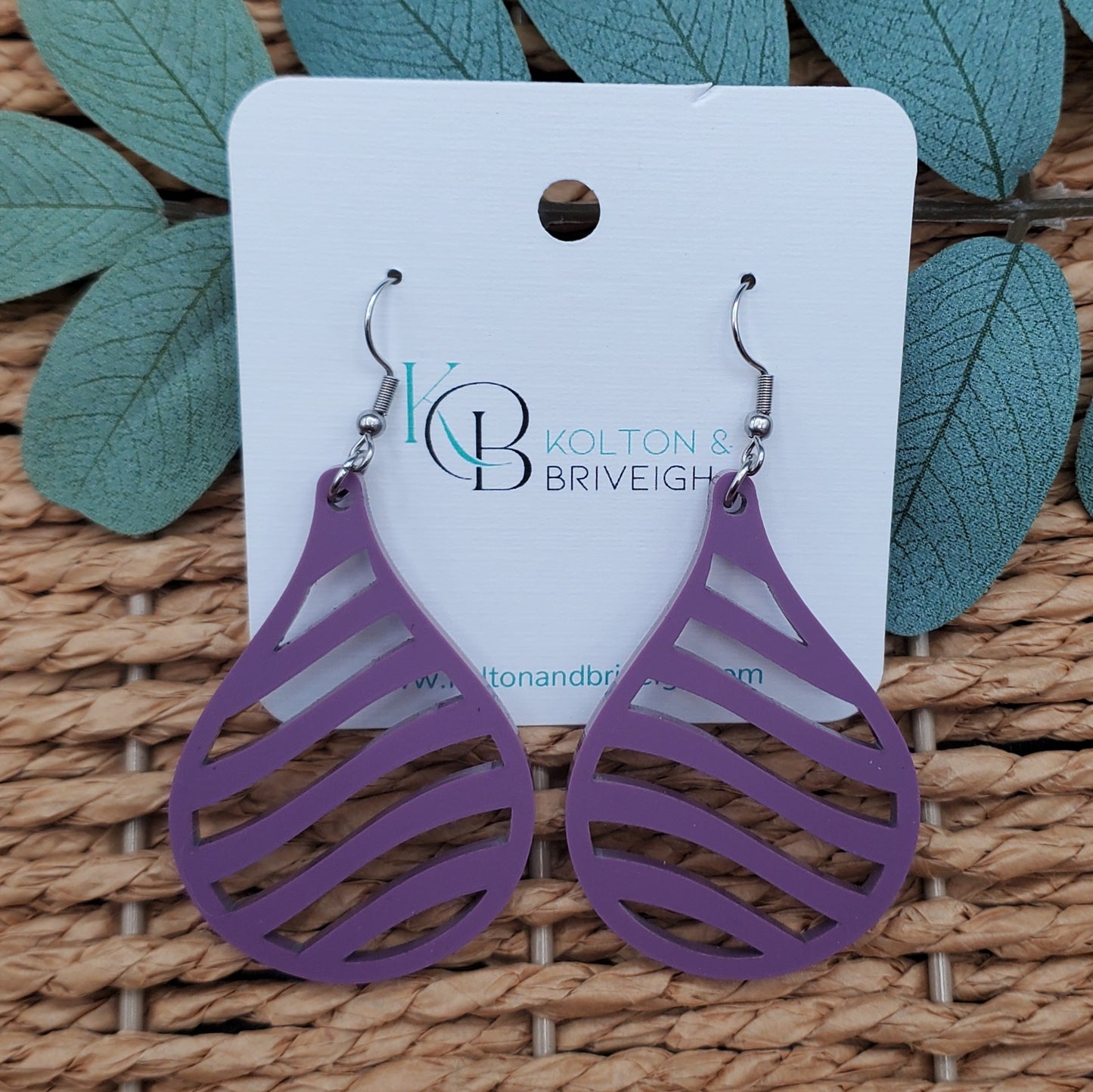 Wave Teardrop Earrings
