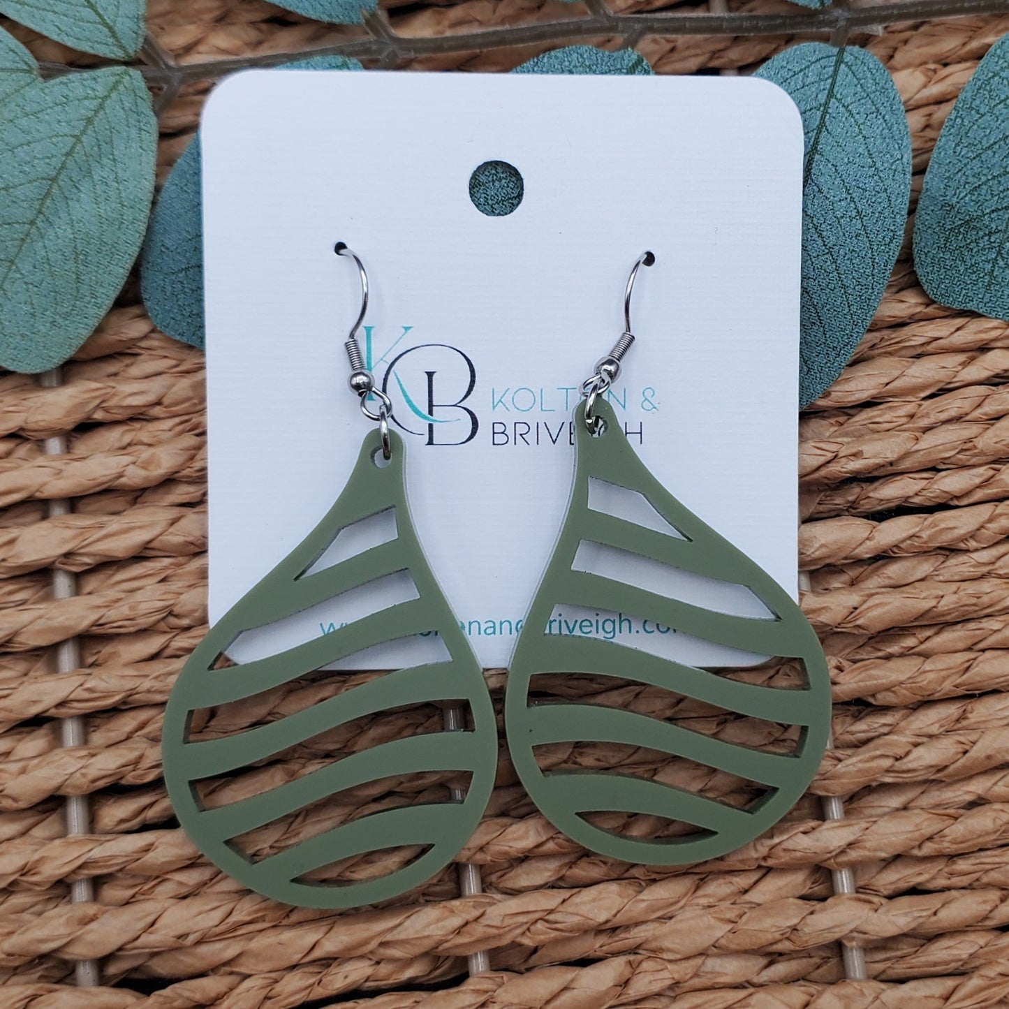 Wave Teardrop Earrings