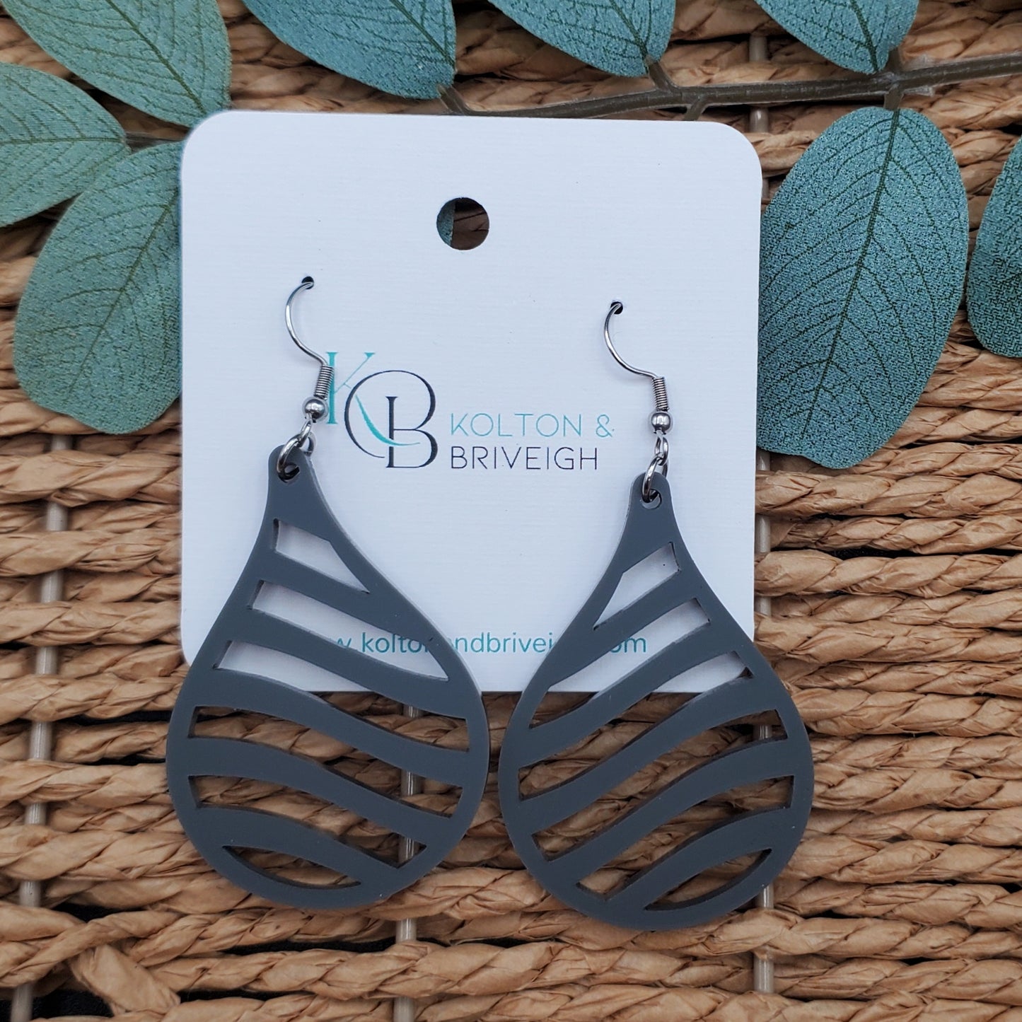 Wave Teardrop Earrings