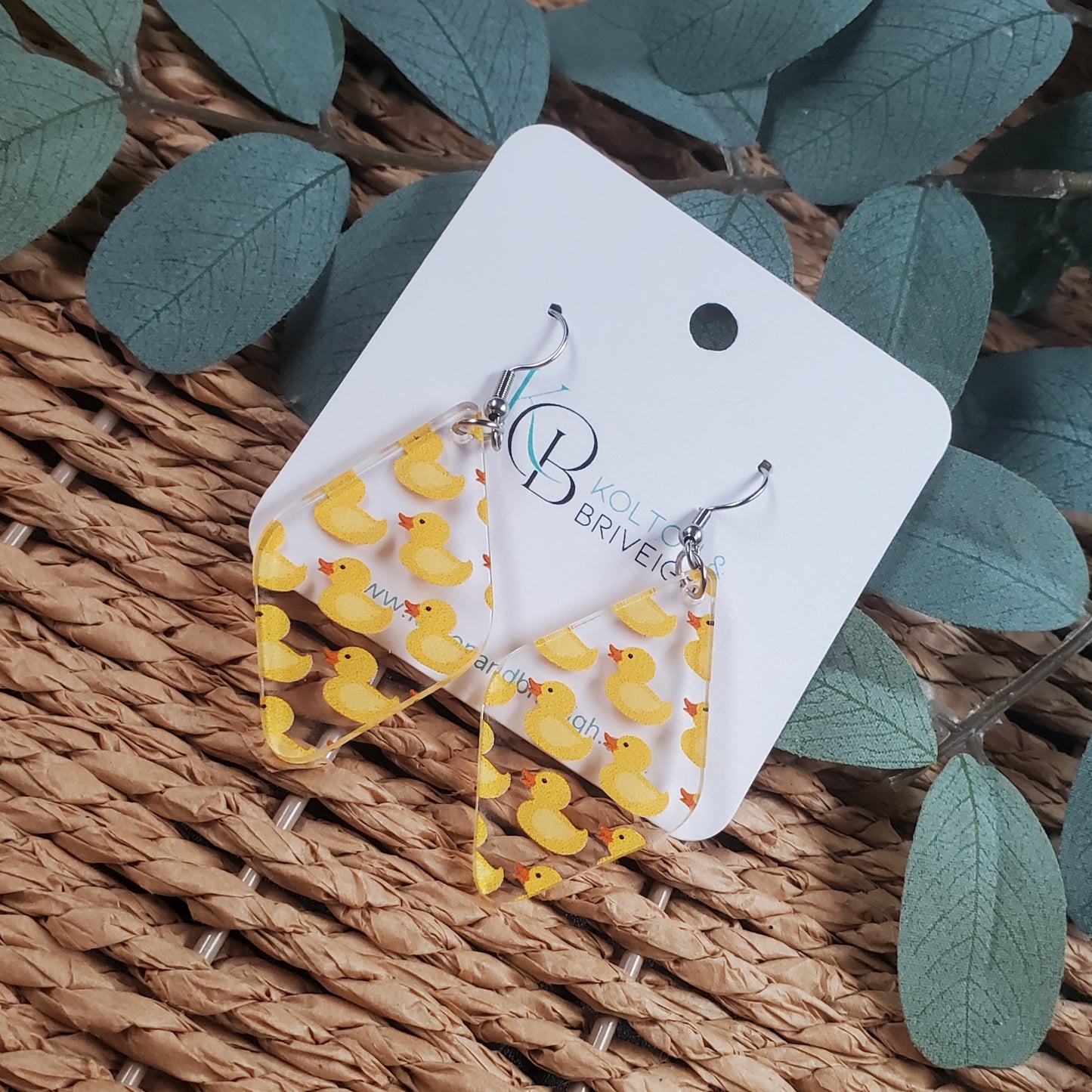 Rubber Ducky Rounded Diamond Earrings