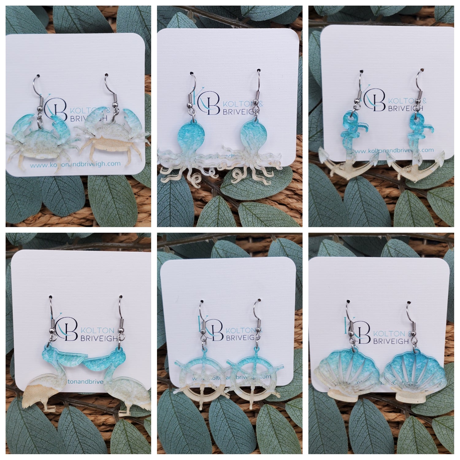 Ocean and Beach Earrings