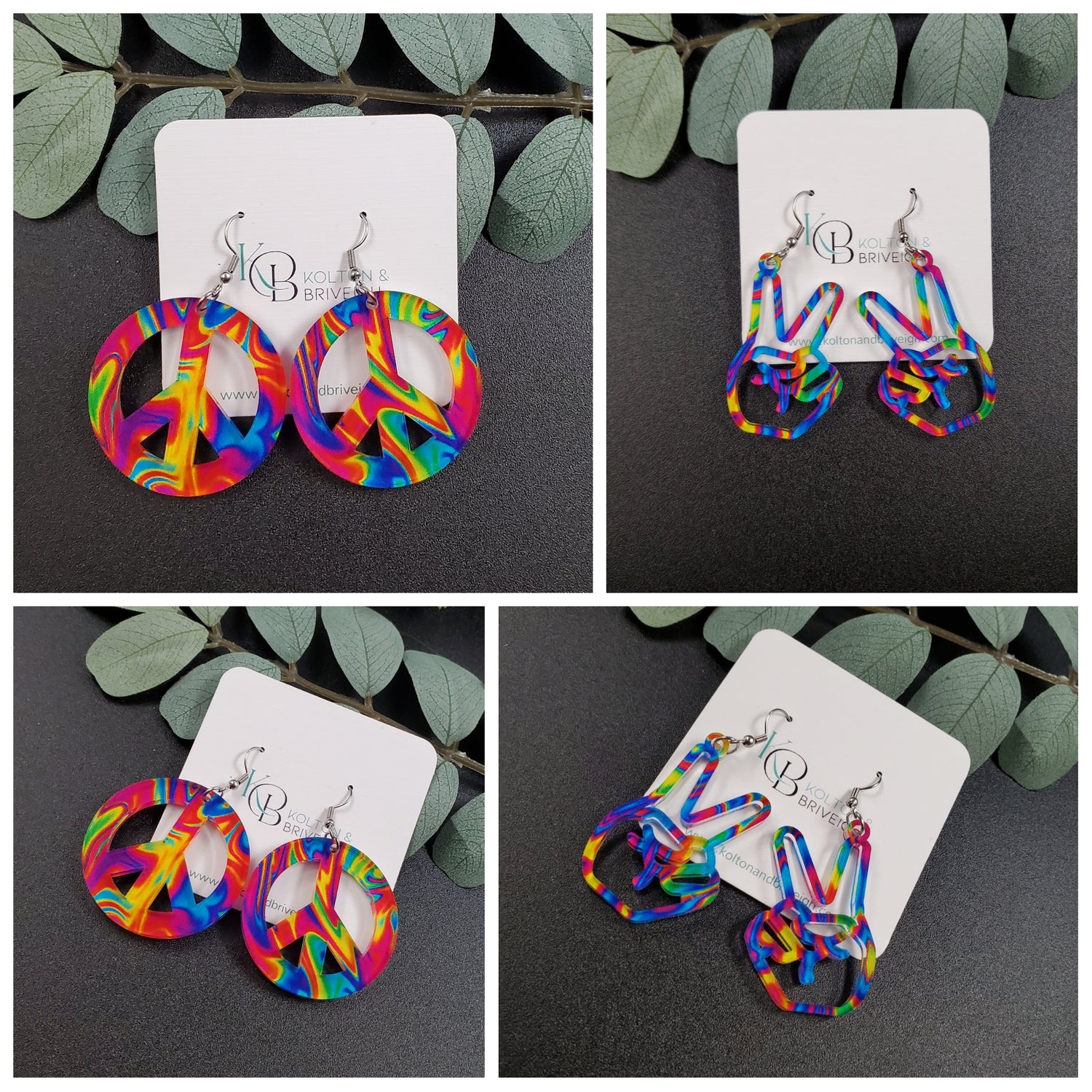 Hippy Peace Earrings