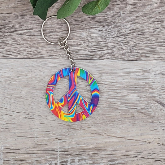 Peace Keychain