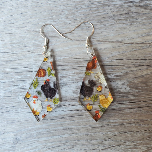Chicken Kite Earring