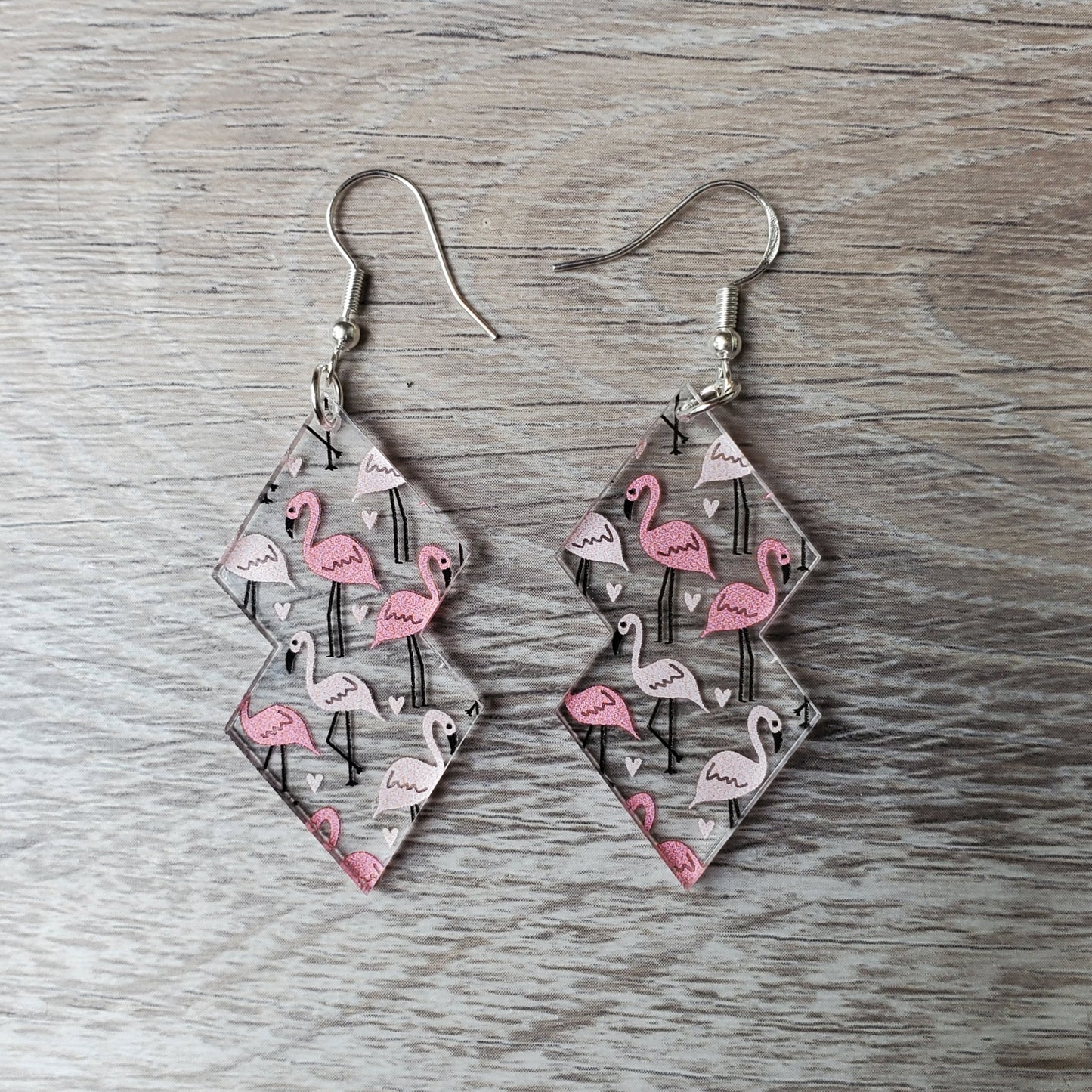 Flamingo Double Kite Earring