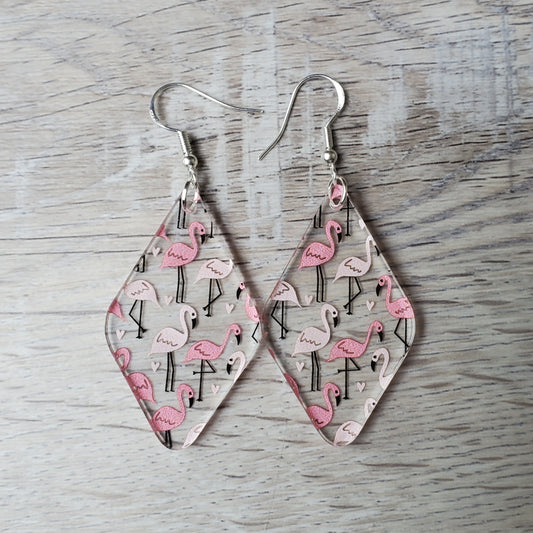 Flamingo Rounded Diamond Earrings