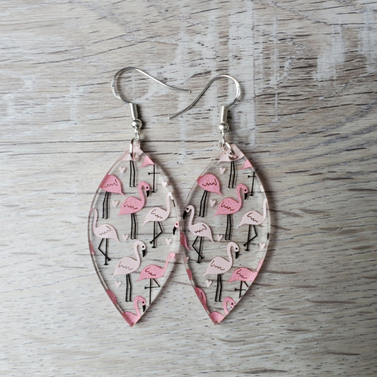 Flamingo Marquis Earring