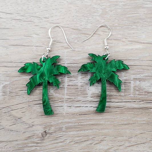 Palm Tree Earrings (three colors available)