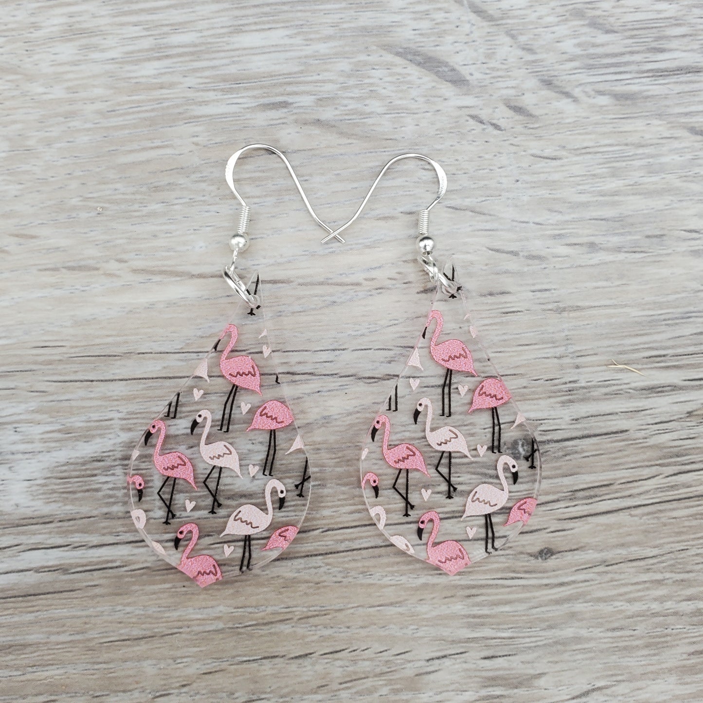 Flamingo Pointed Pear Earrings