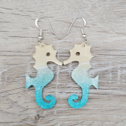 Beachy Seahorse Earrings