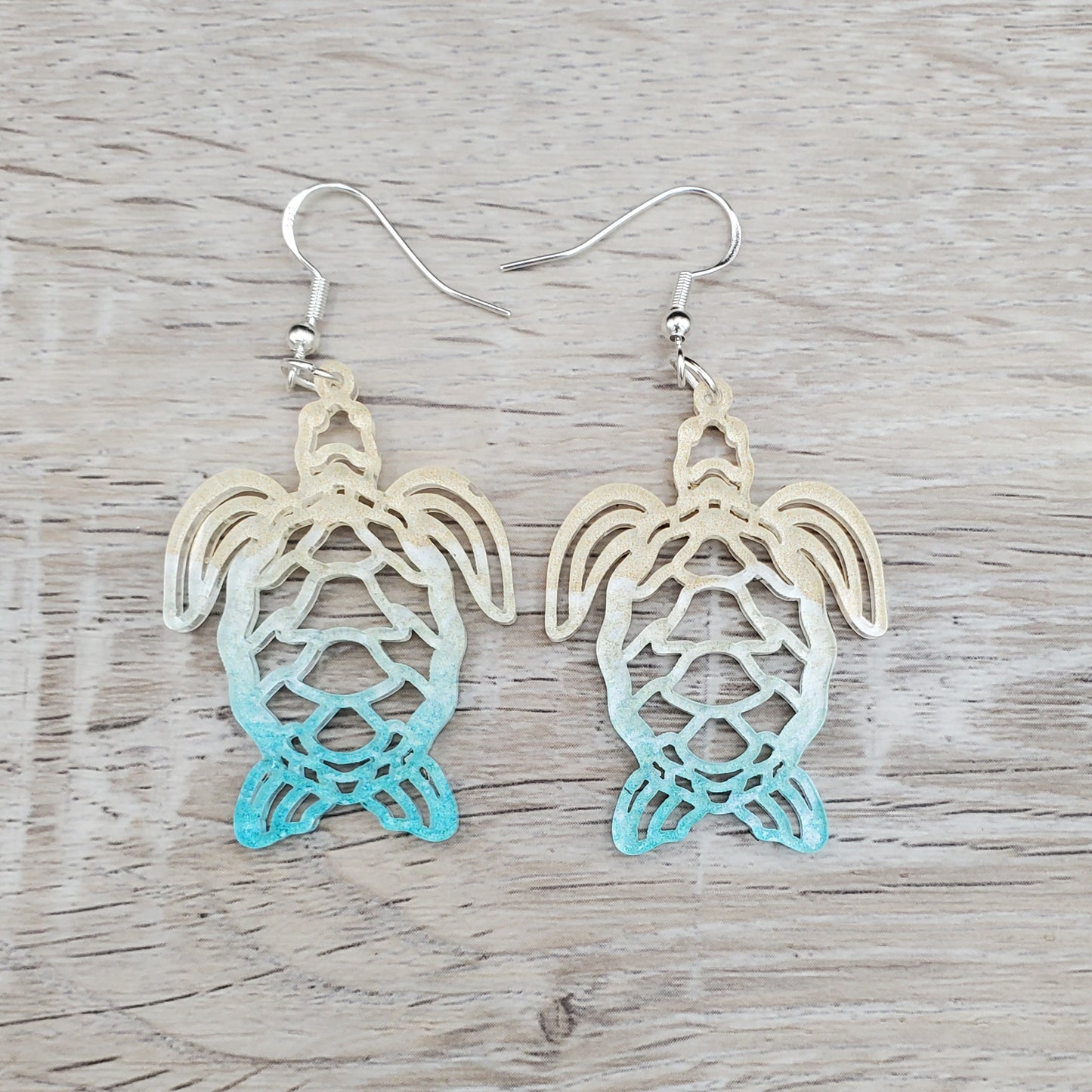Beachy Sea Turtle Earrings