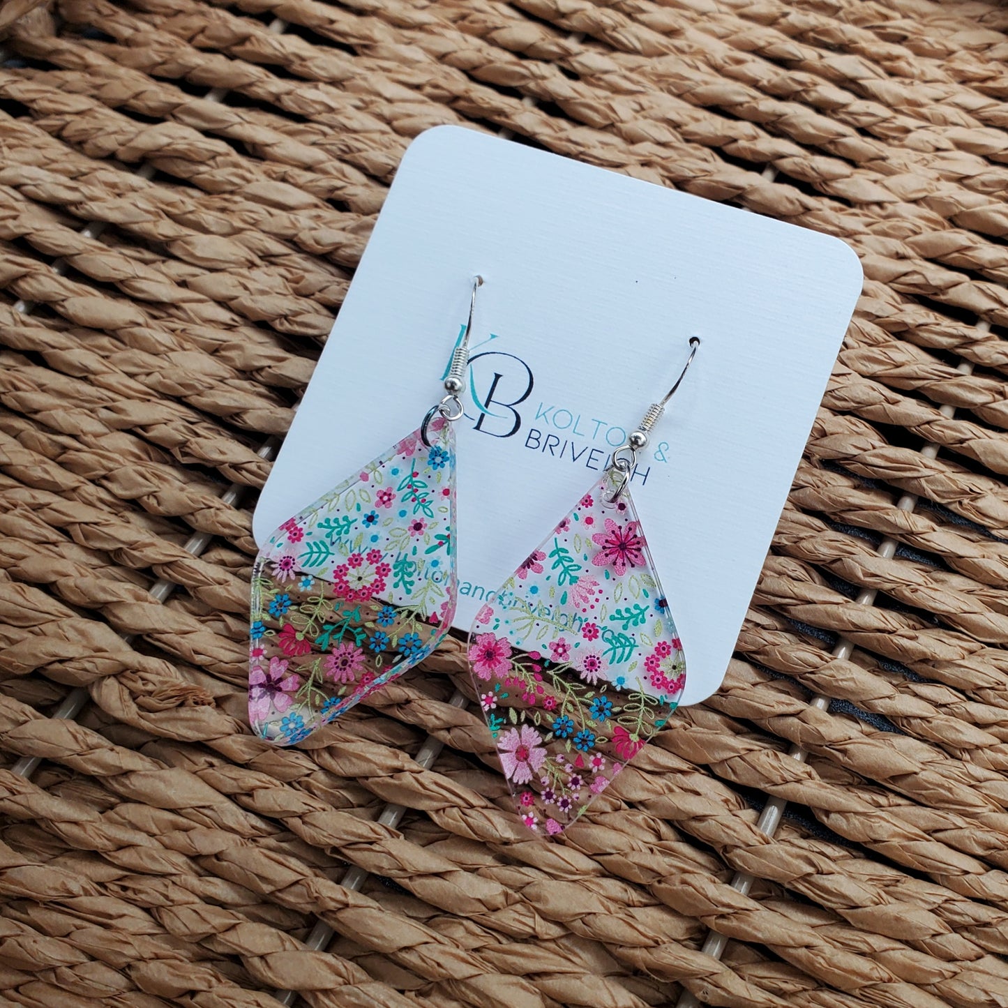 Petite Floral Rounded Diamond Earrings