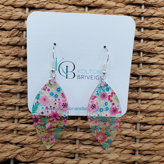 Petite Floral Marquis Earrings