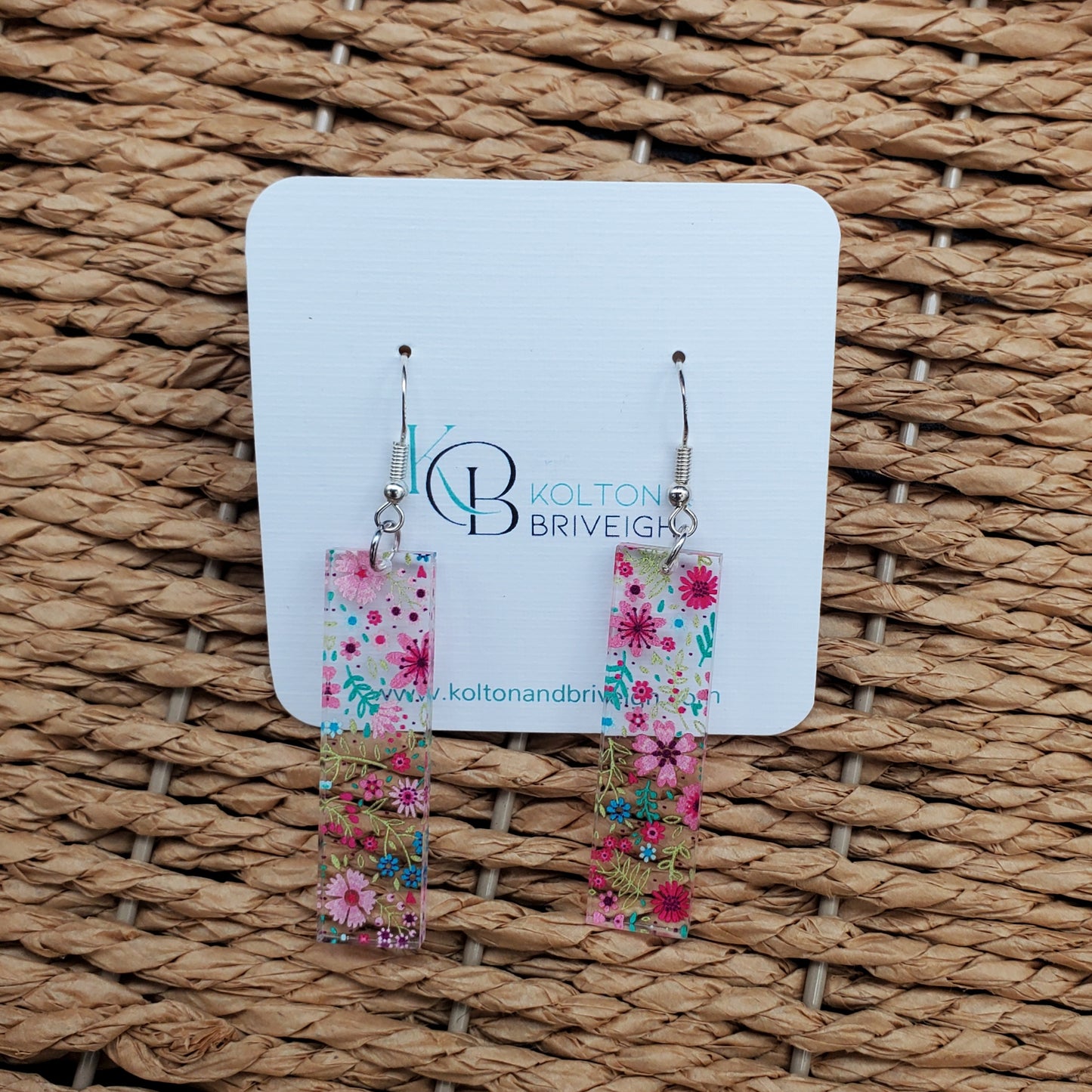 Petite Floral Bar Earrings