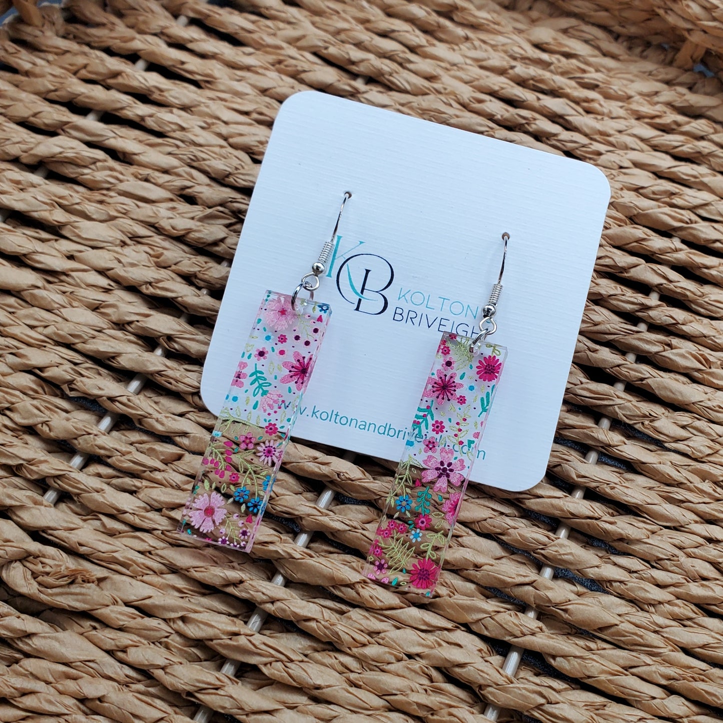 Petite Floral Bar Earrings