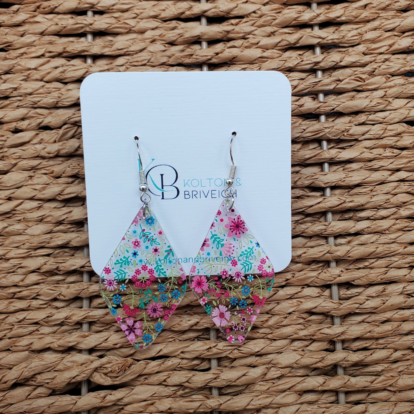 Petite Floral Rounded Diamond Earrings