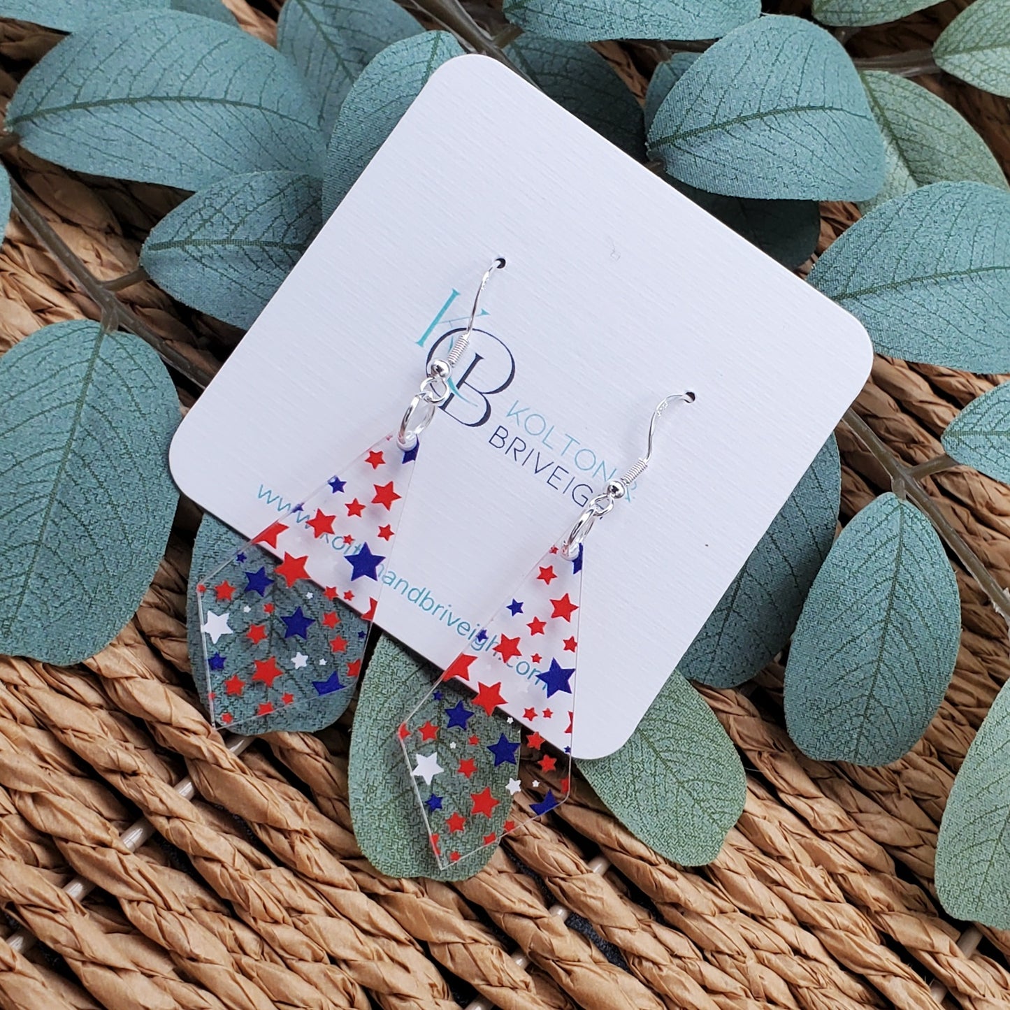 Star Confetti Kite Earrings