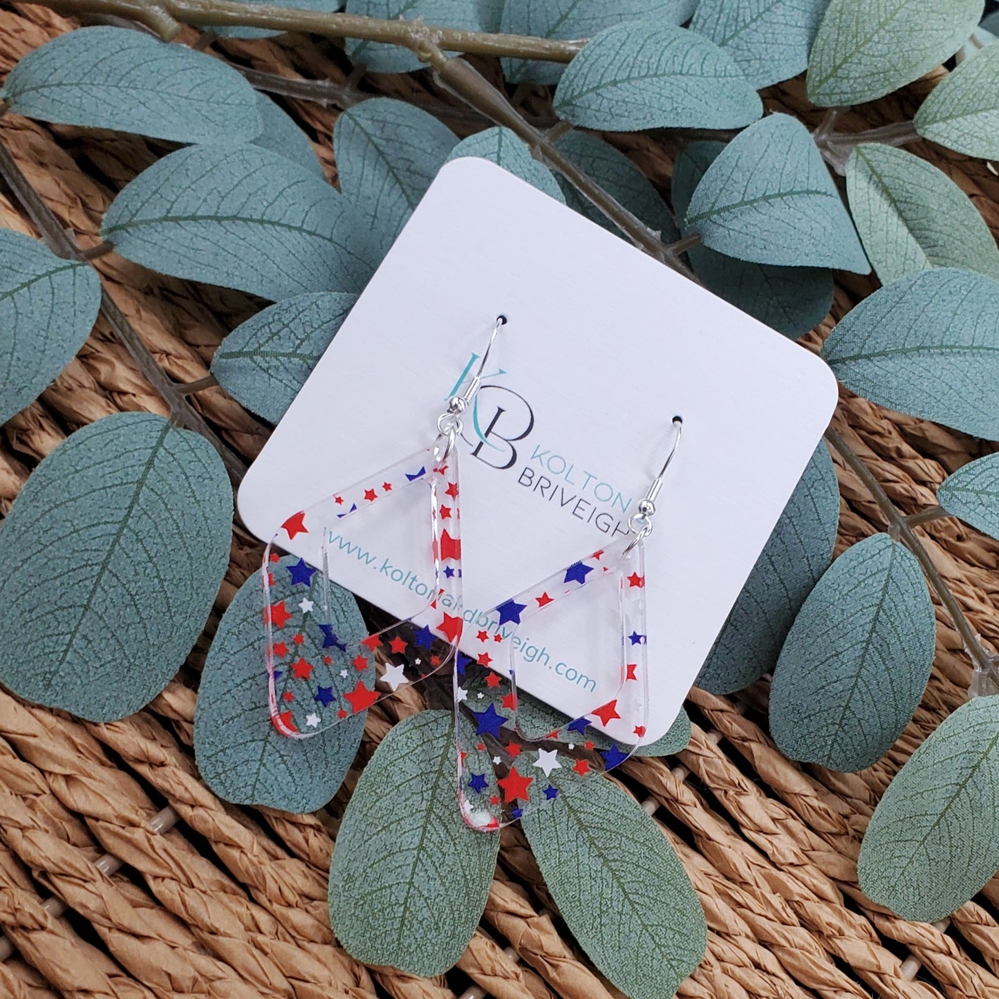 Star Confetti Rounded Diamond Earrings