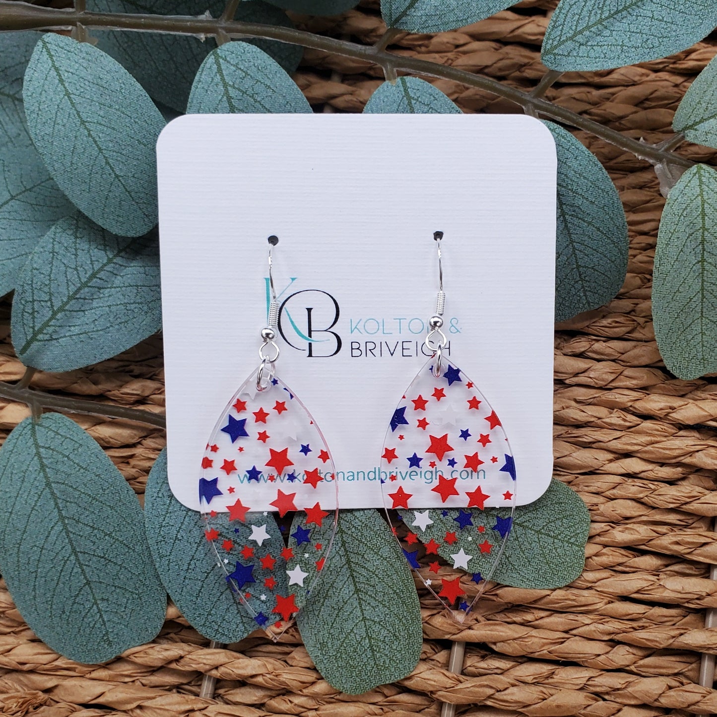 Star Confetti Marquis Earrings